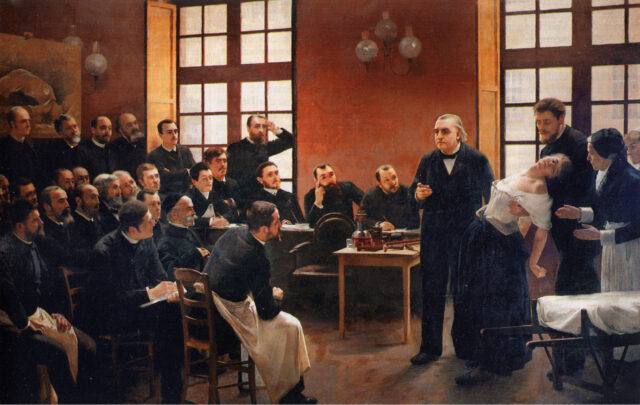 Пьер-Андре Бруйе, «Лекция доктора Шарко в Сальпетриер», 1887 год