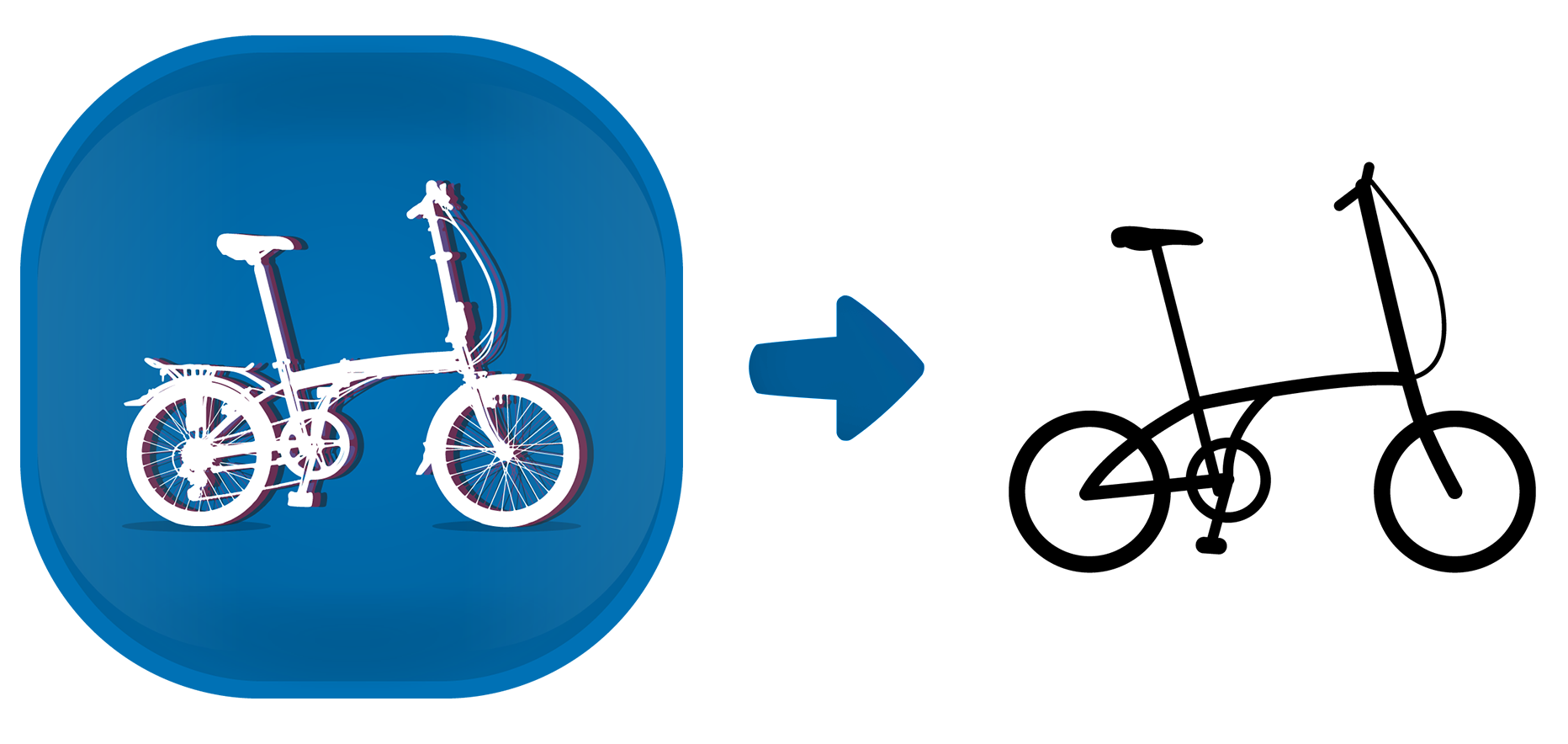 Складные велосипеды иконка