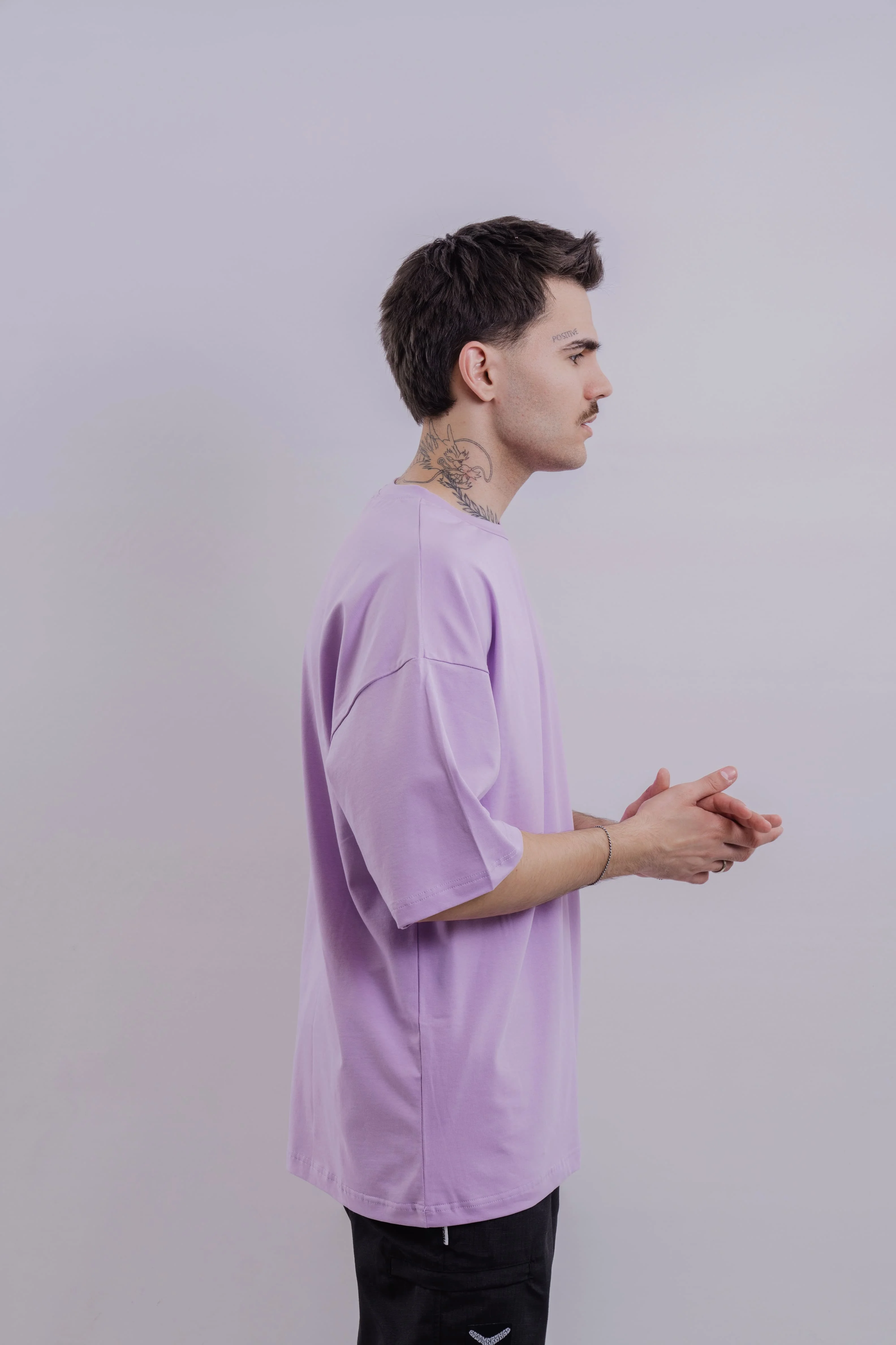Футболка BMGBRAND (Oversize UR)  Сиреневый — фото 4