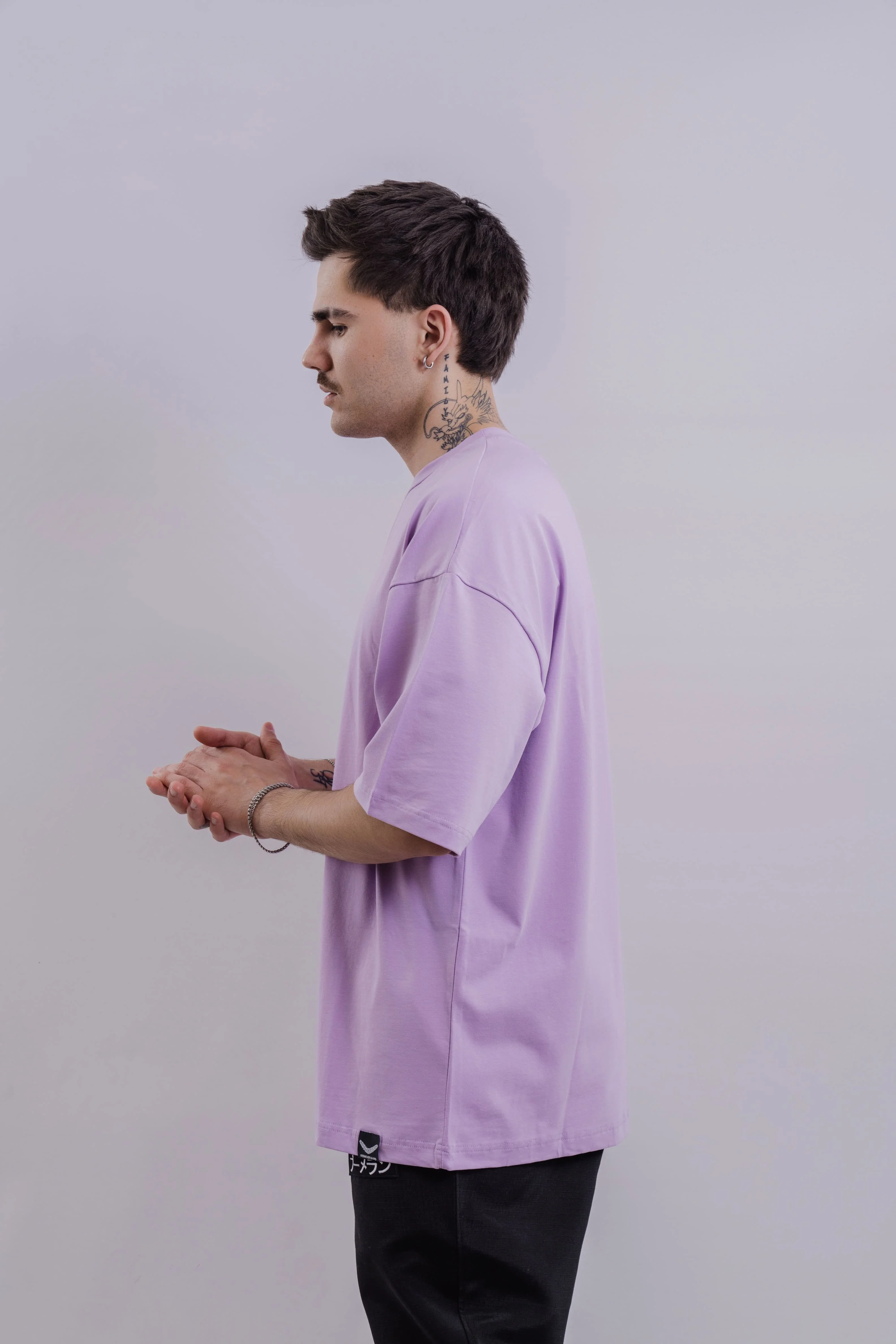 Футболка BMGBRAND (Oversize UR)  Сиреневый — фото 3
