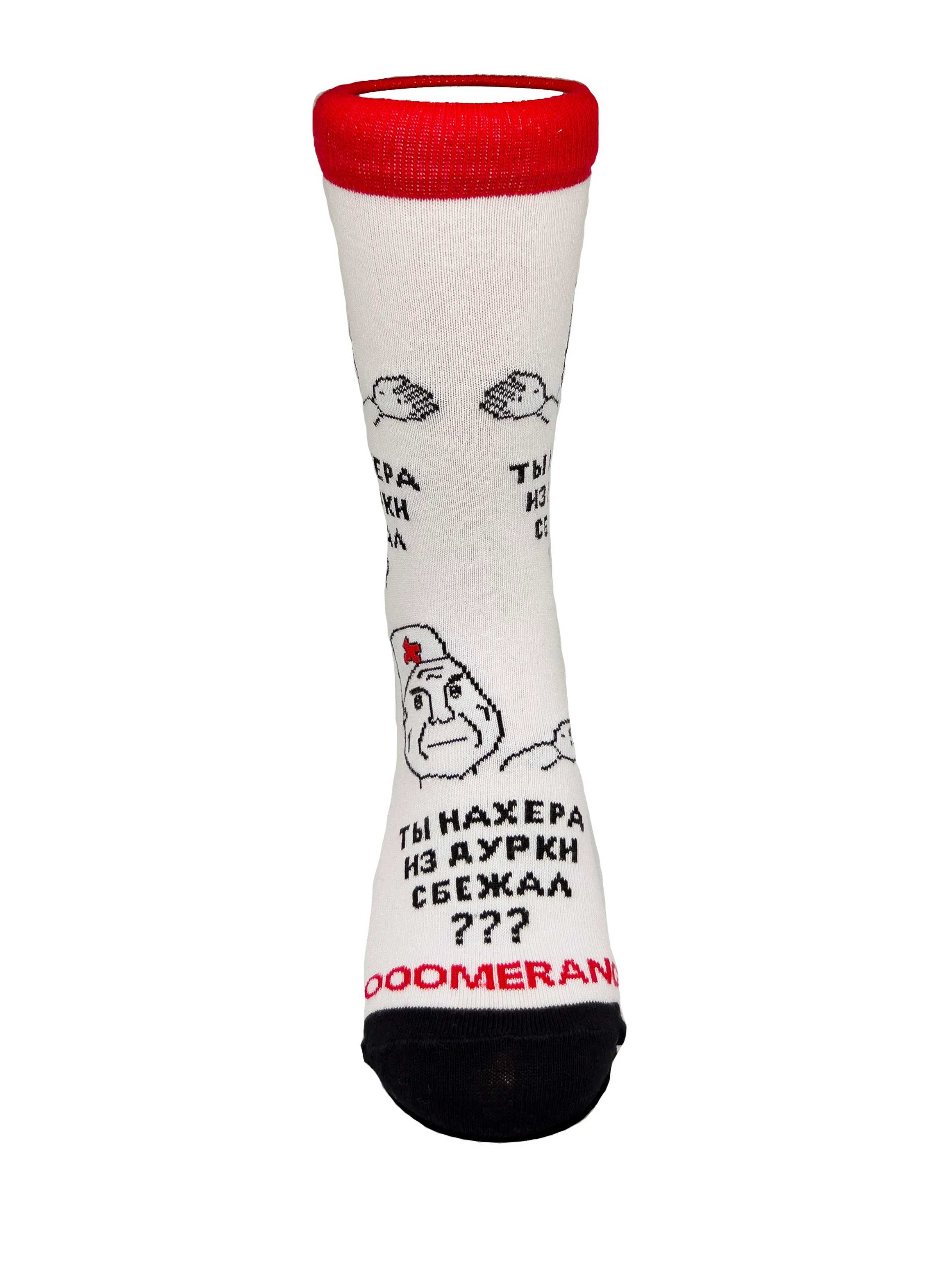 &Носки BOOOMERANGS (Доктор  №G041)  Белый 34-39 — фото 2