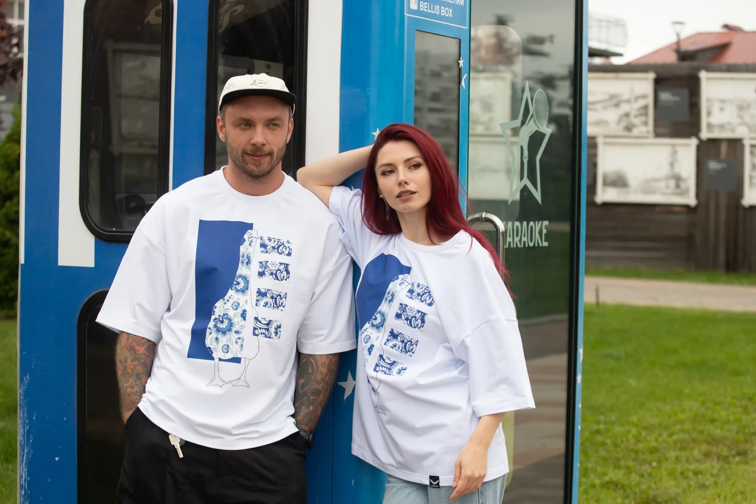 Футболка BMGBRAND (Oversize UR) Гусь Белый — фото 2