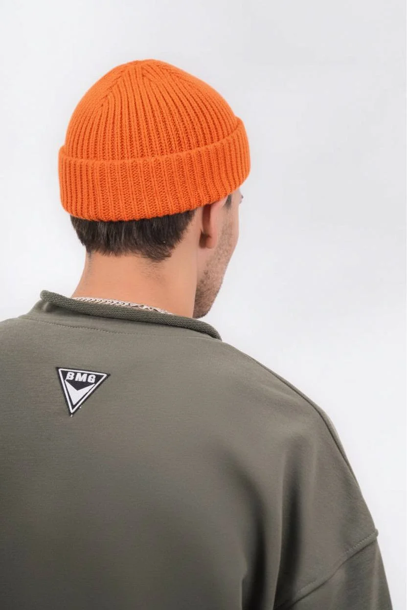 Шапка BMGBRAND_Бини_AW26 (Оранжевый) — фото 4