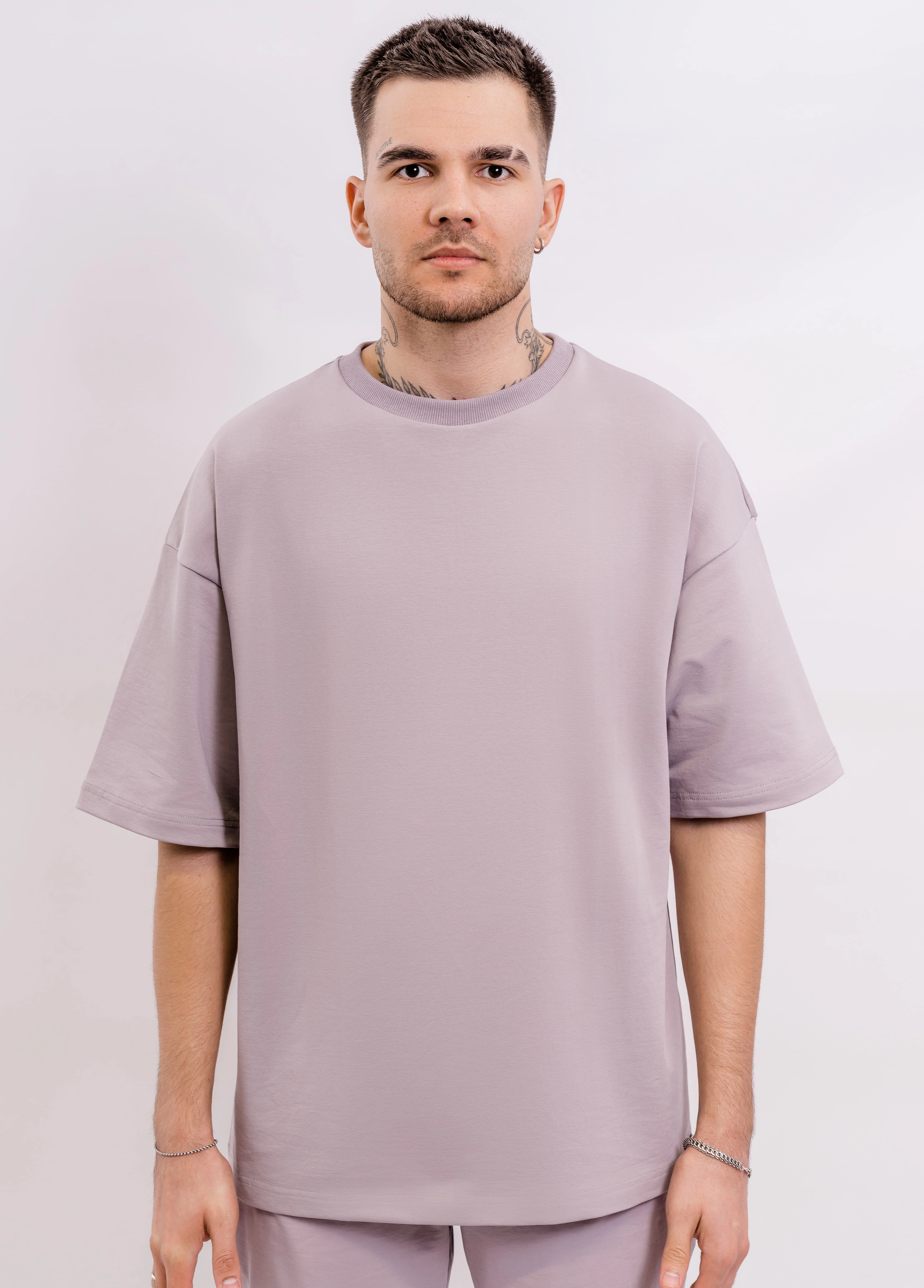 Футболка BMGBRAND (Oversize UR) 2-х нитка Серая — фото