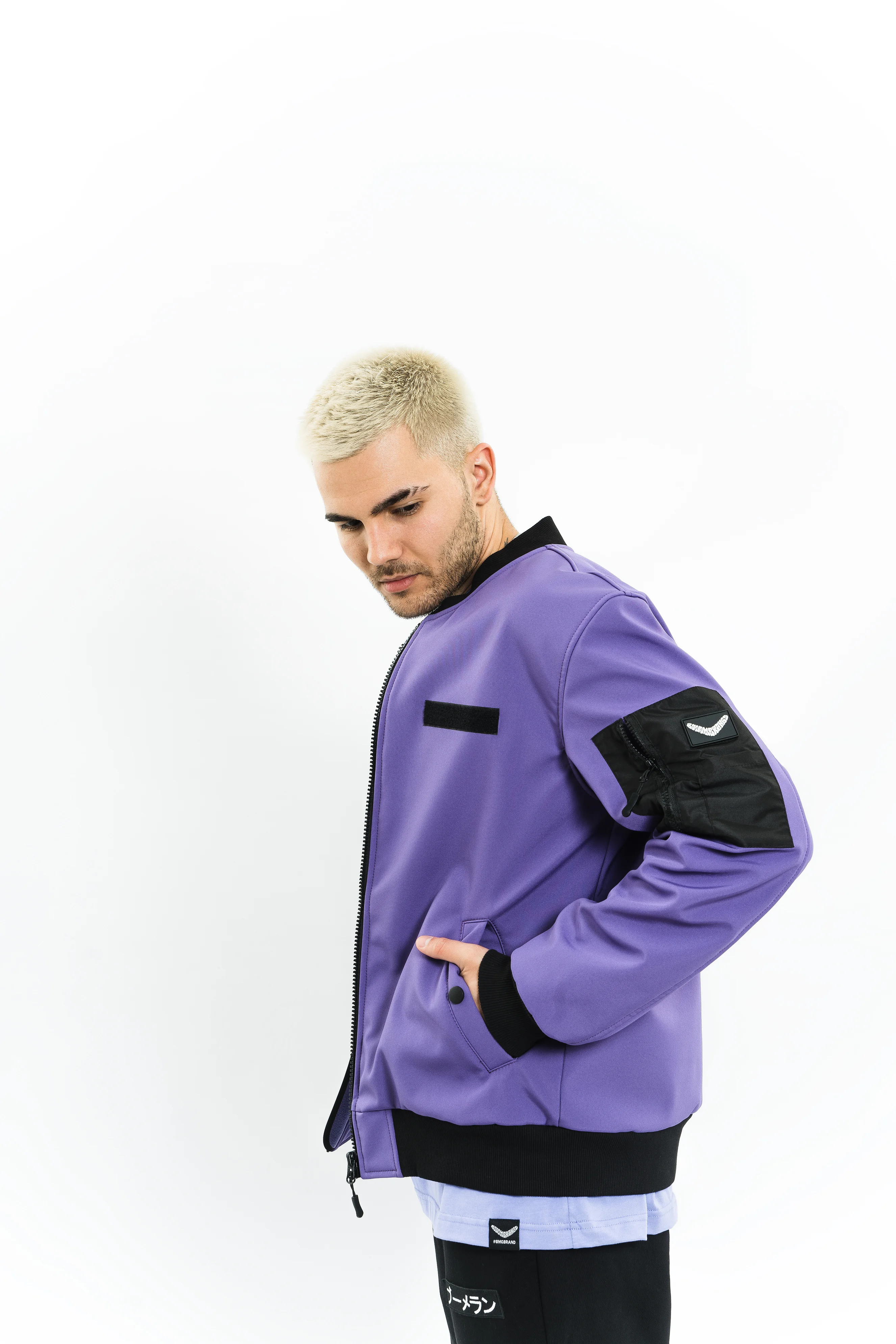 Куртка Бомбер SoftShell SS/23 Pilot  (Фиолет) — фото 2