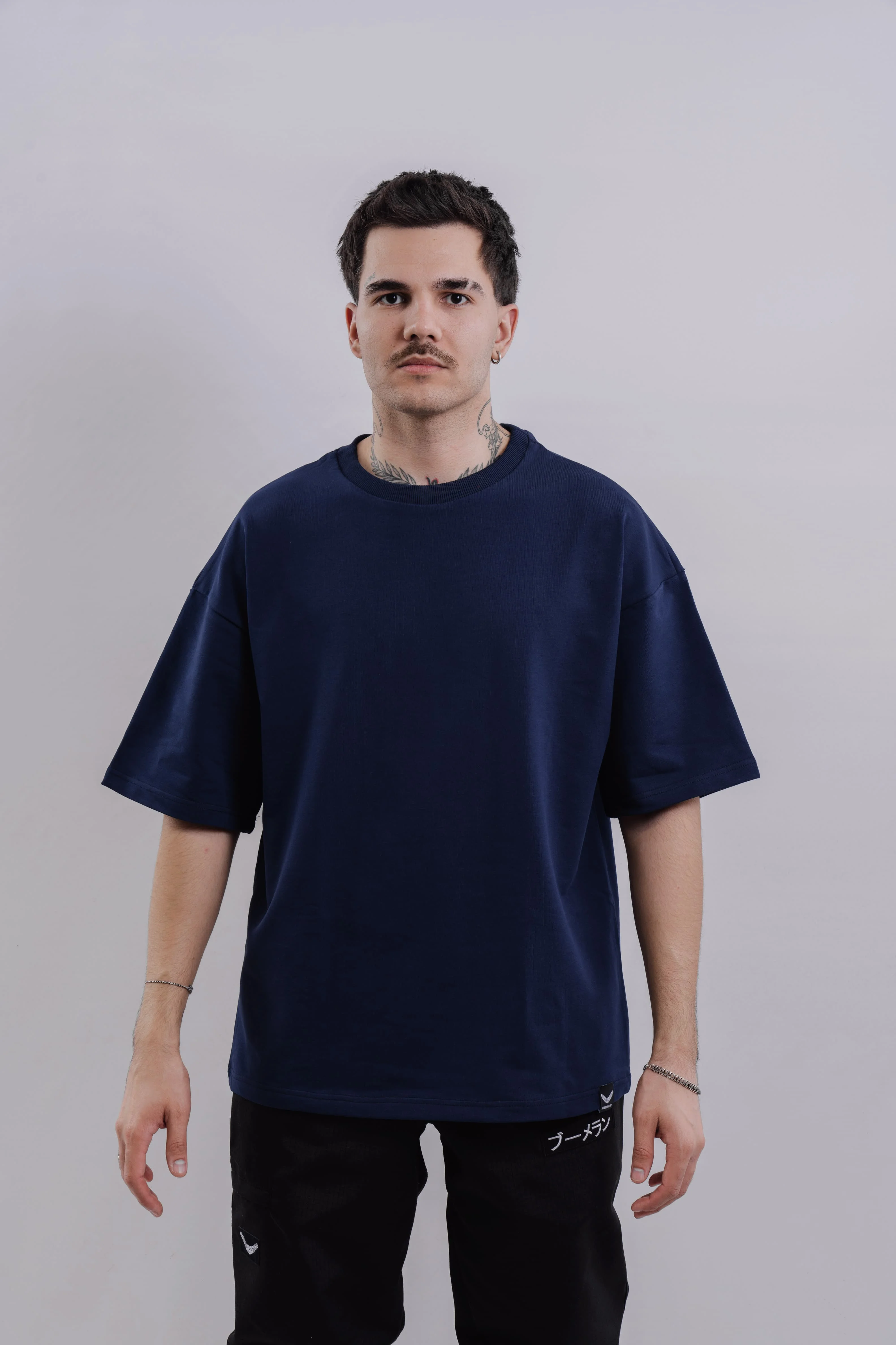 Футболка BMGBRAND (Oversize UR) 2-х нитка Синий — фото