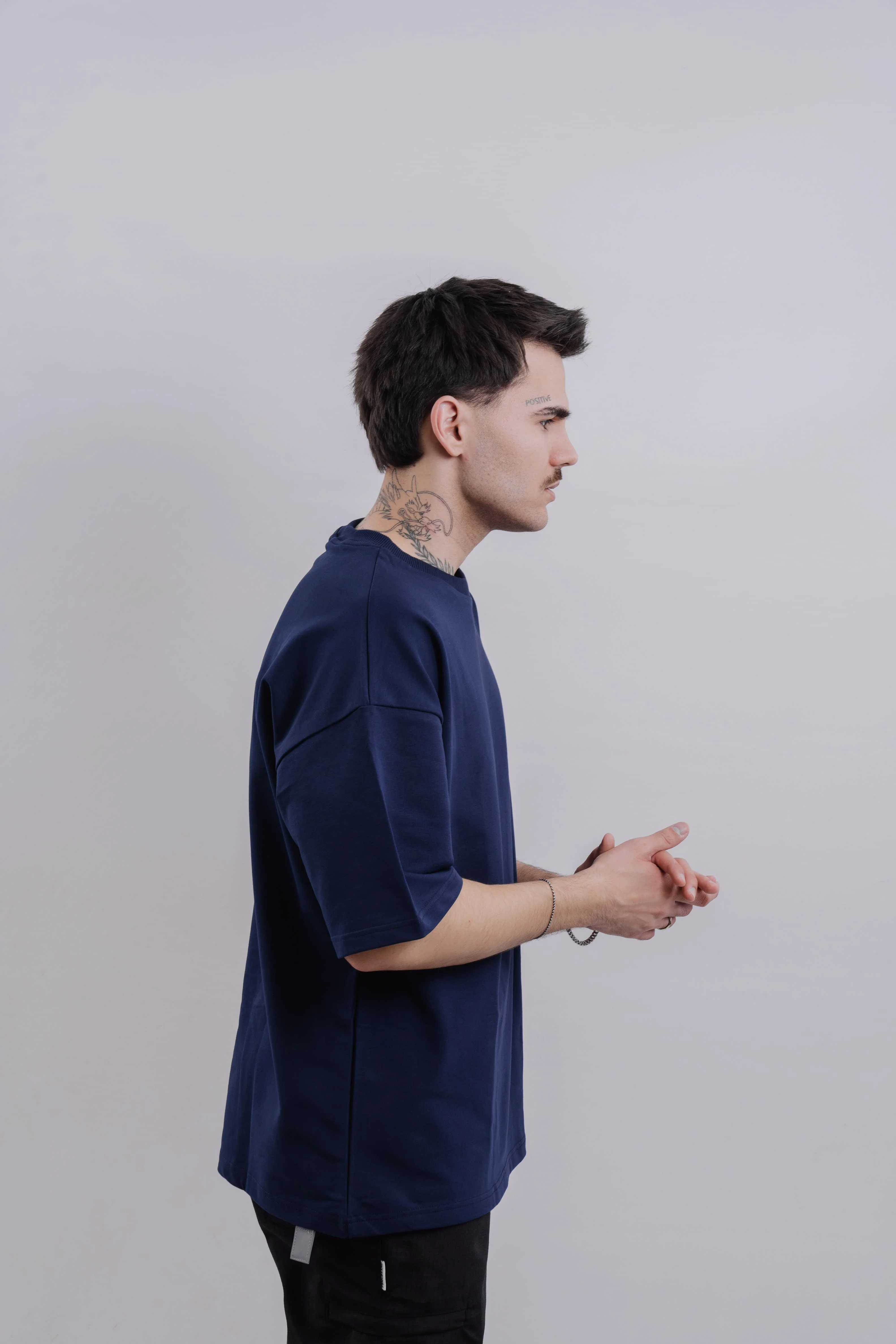 Футболка BMGBRAND (Oversize UR) 2-х нитка Синий — фото 4