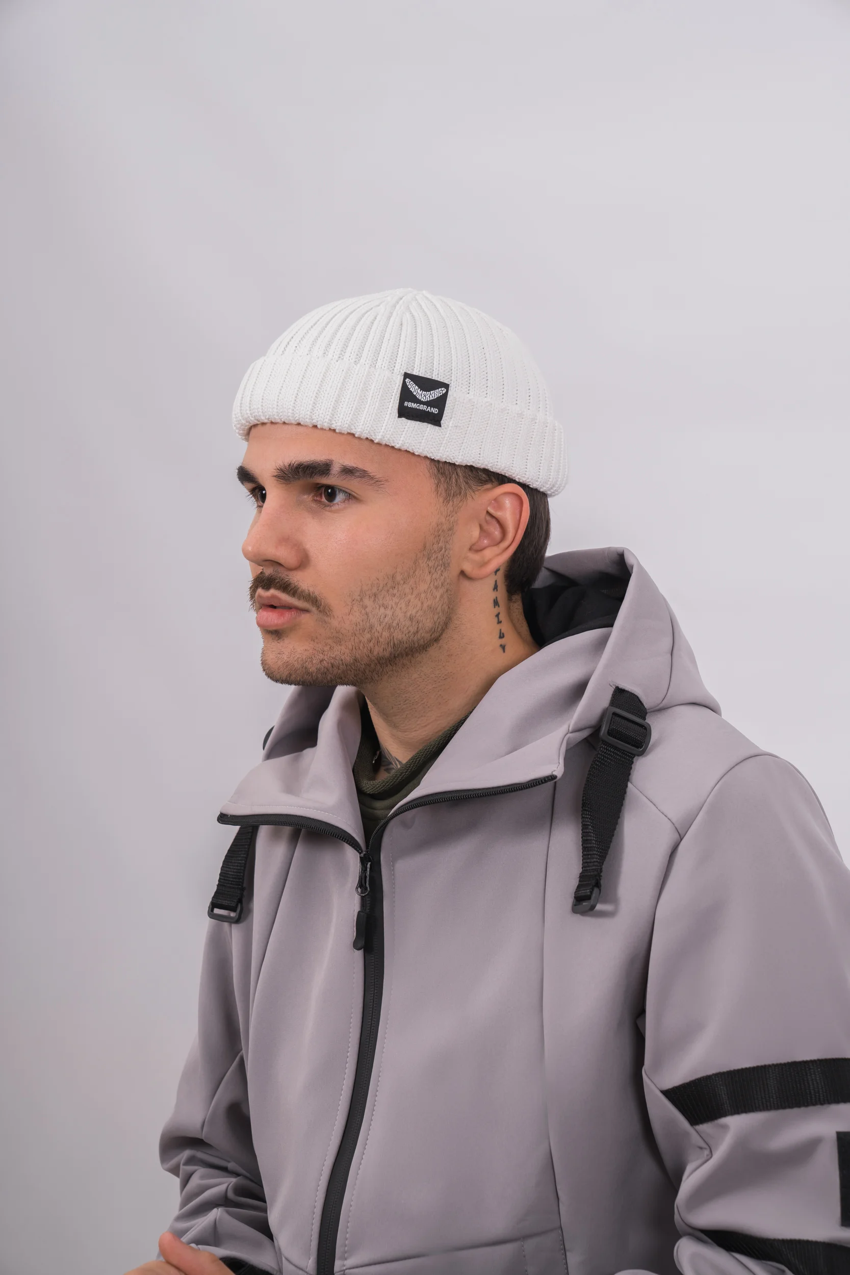 Шапка BMGBRAND_Бини_AW24 (Белый) — фото 2