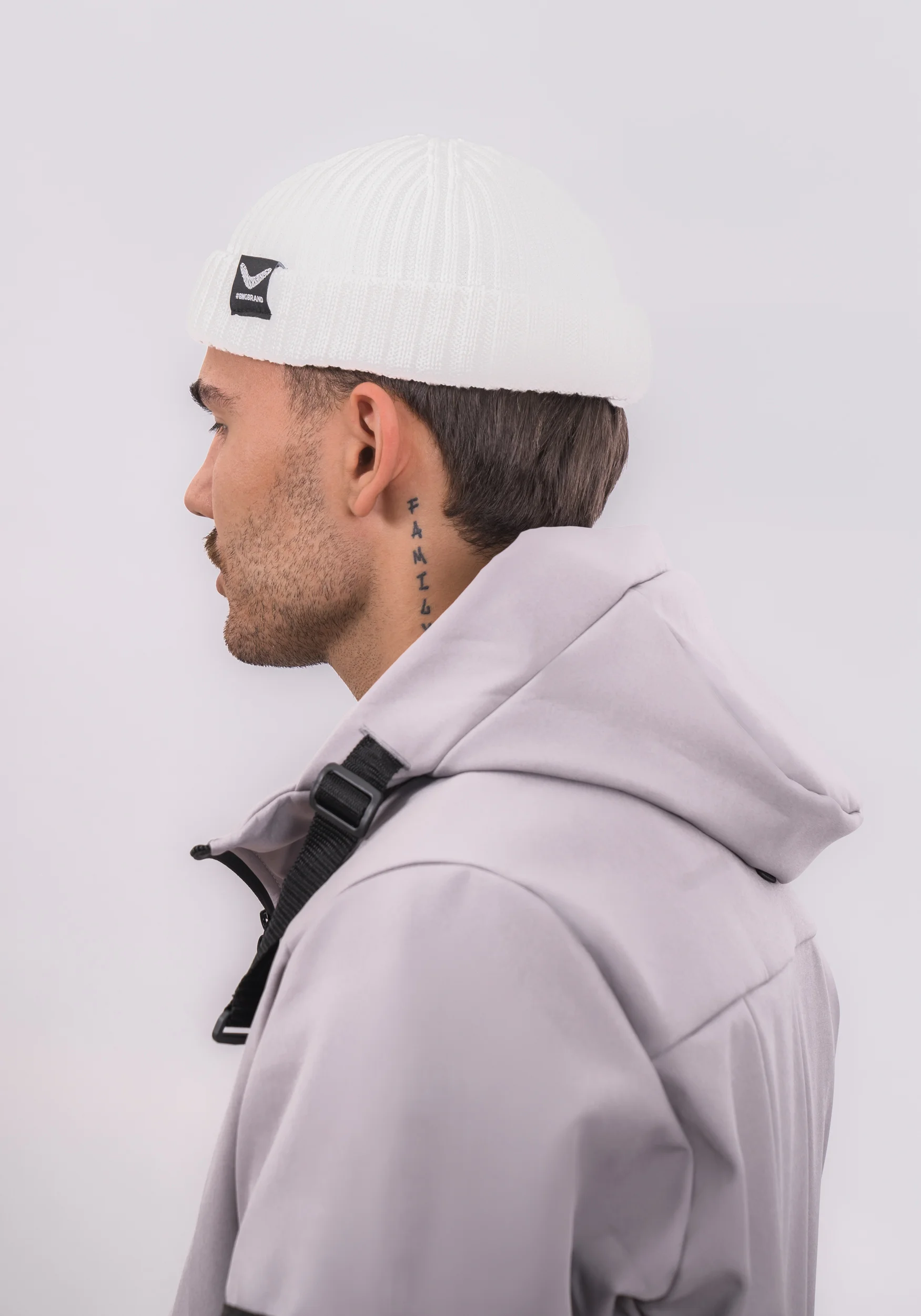 Шапка BMGBRAND_Бини_AW24 (Белый) — фото 3