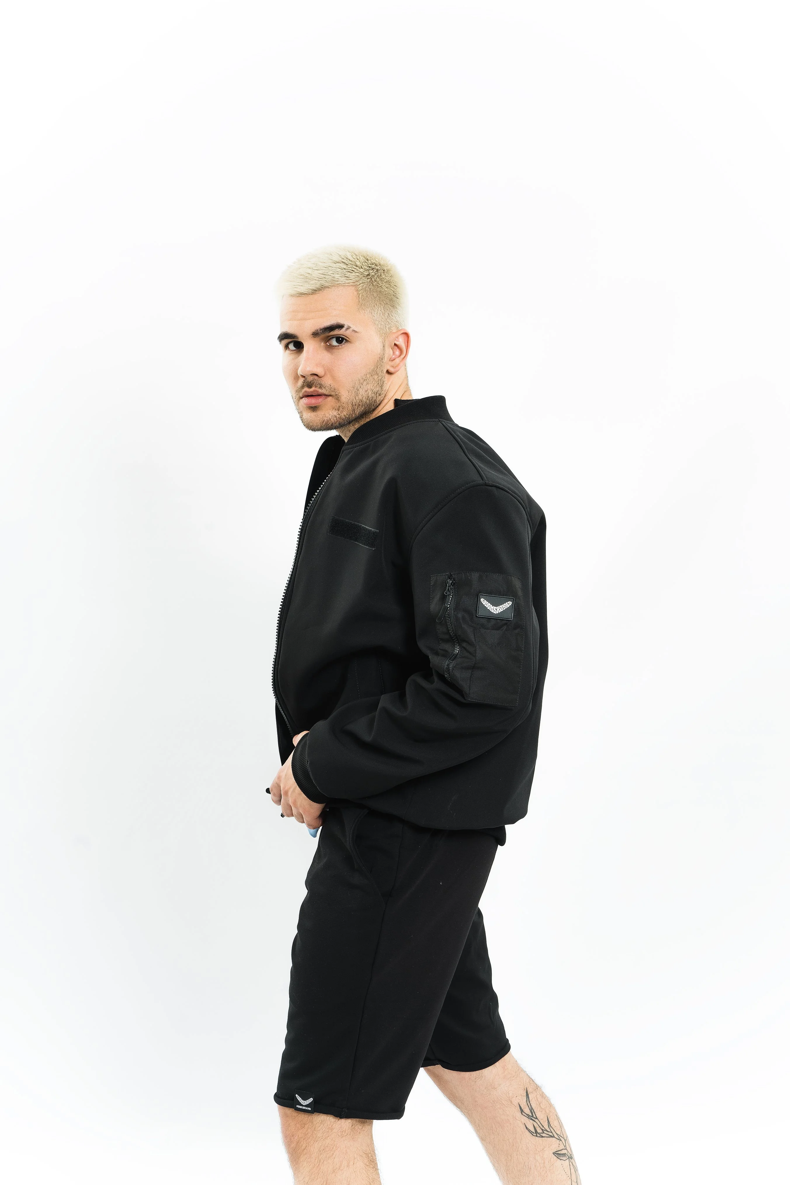 Куртка Бомбер SoftShell SS/23 Pilot  (Черный) — фото 4