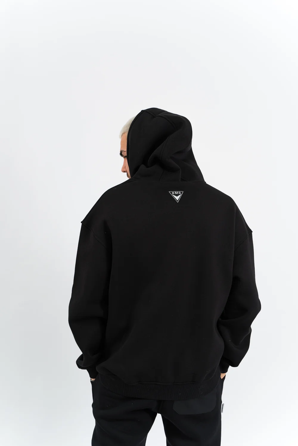 Худи BMGBRAND "LOGO"  Черный 3-х Нитка Без начёса — фото 3