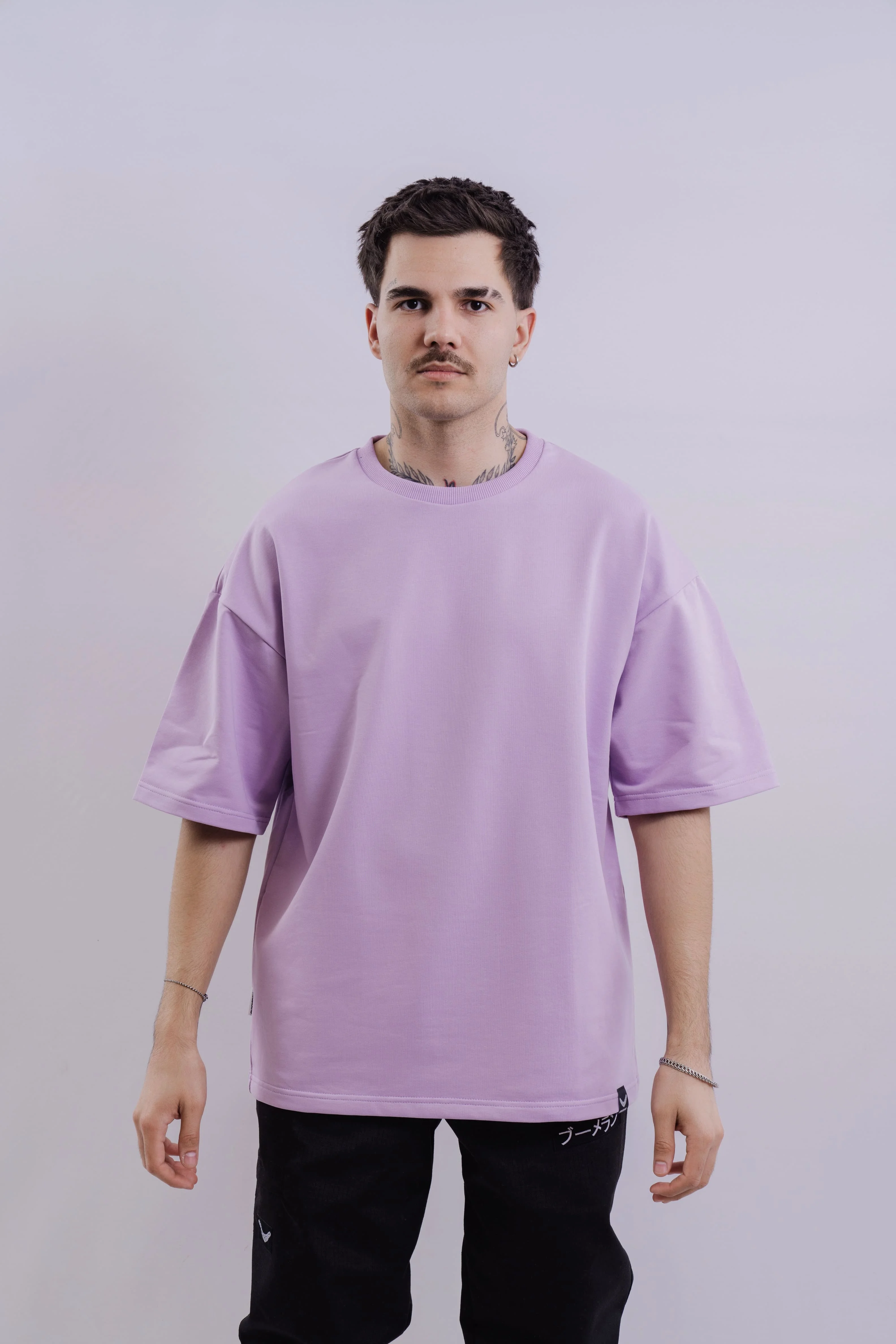 Футболка BMGBRAND (Oversize UR) 2-х нитка Сиреневый — фото