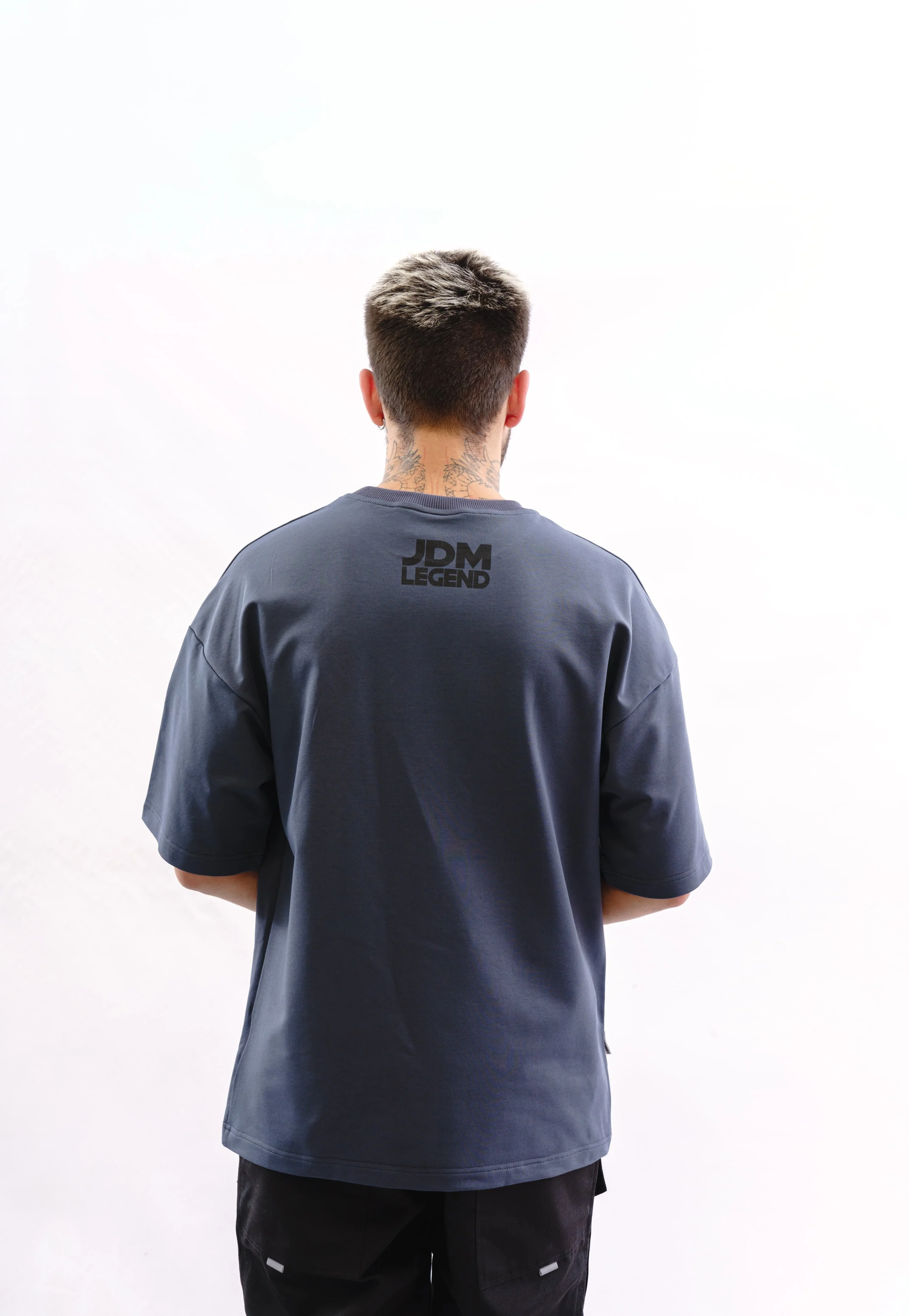 Футболка BMGBRAND (JDM (Nissan 350Z )) Oversize 2-х нитка Серый — фото 4