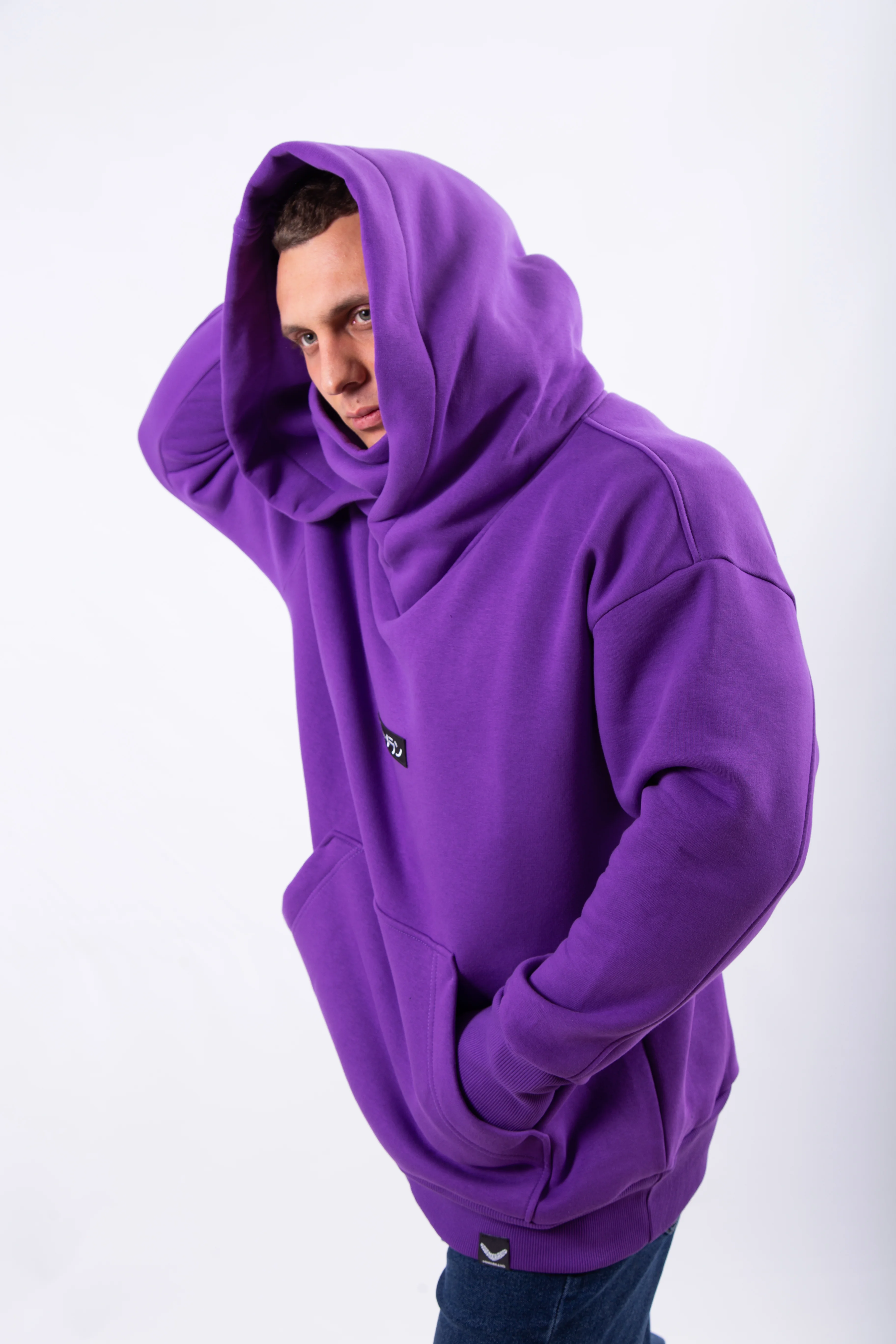 Худи BMGBRAND "Karasu" (Фиолетовый) 3-х Нитка Начес — фото