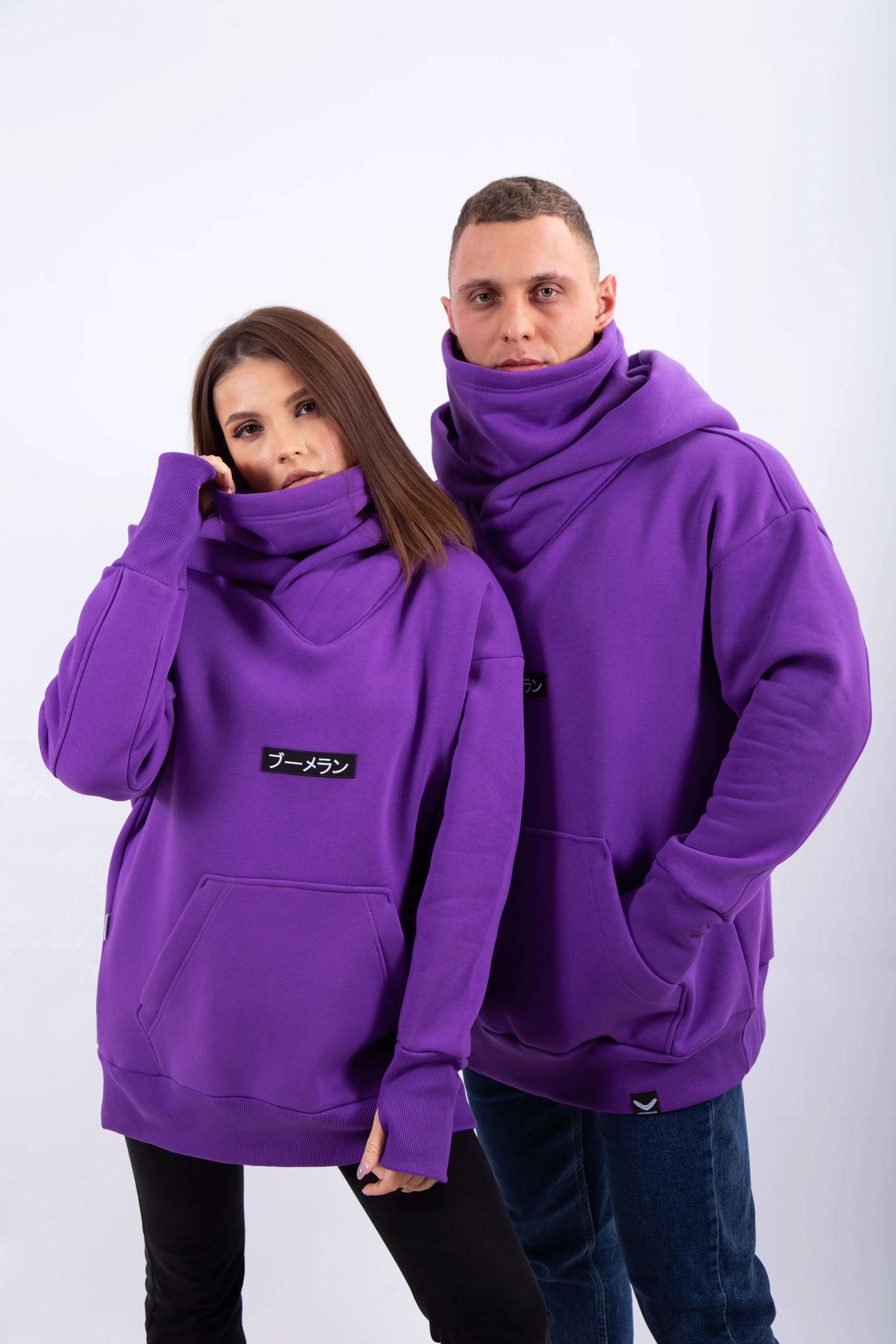 Худи BMGBRAND "Karasu" (Фиолетовый) 3-х Нитка Начес — фото 2