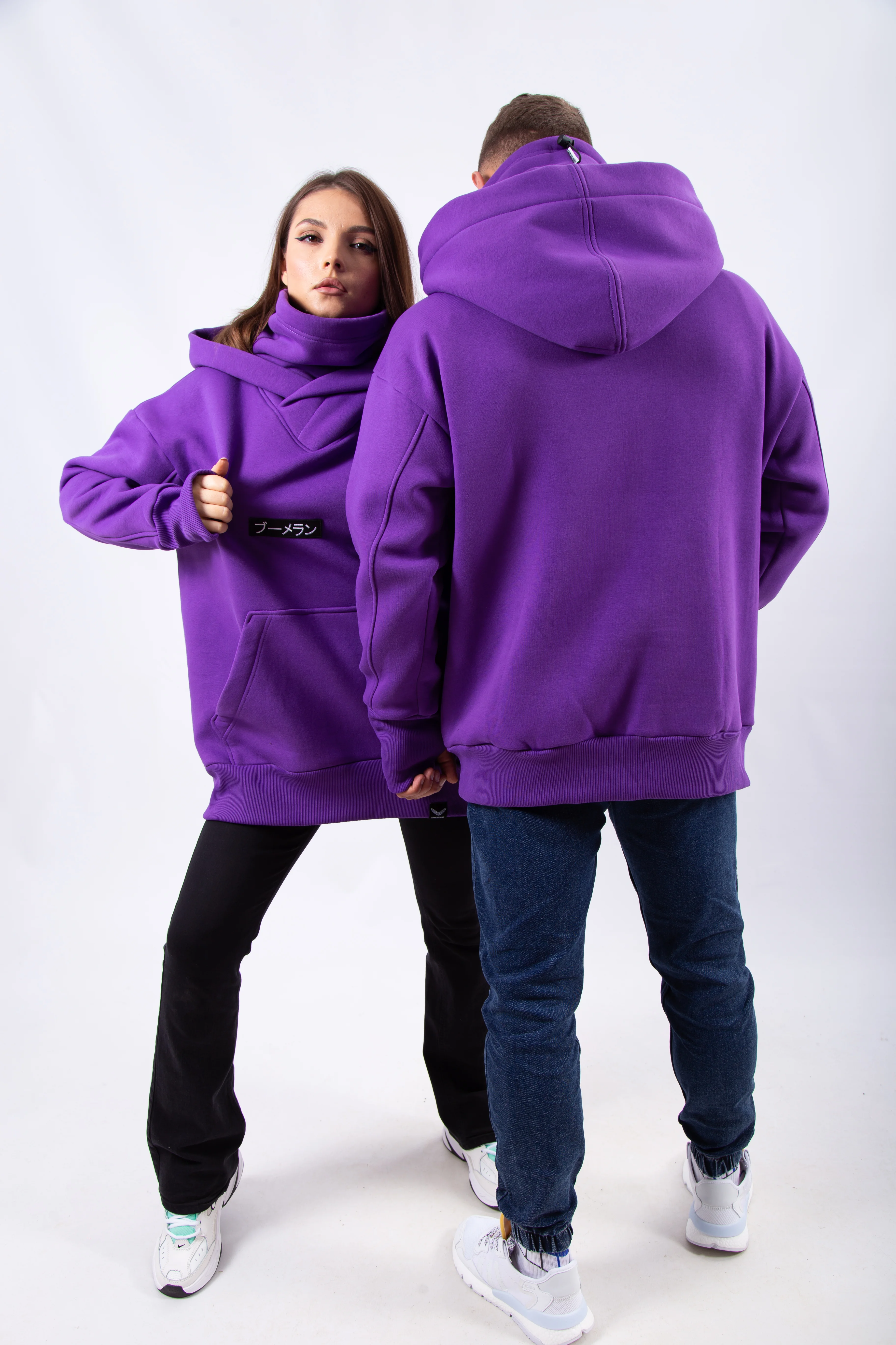 Худи BMGBRAND "Karasu" (Фиолетовый) 3-х Нитка Начес — фото 5