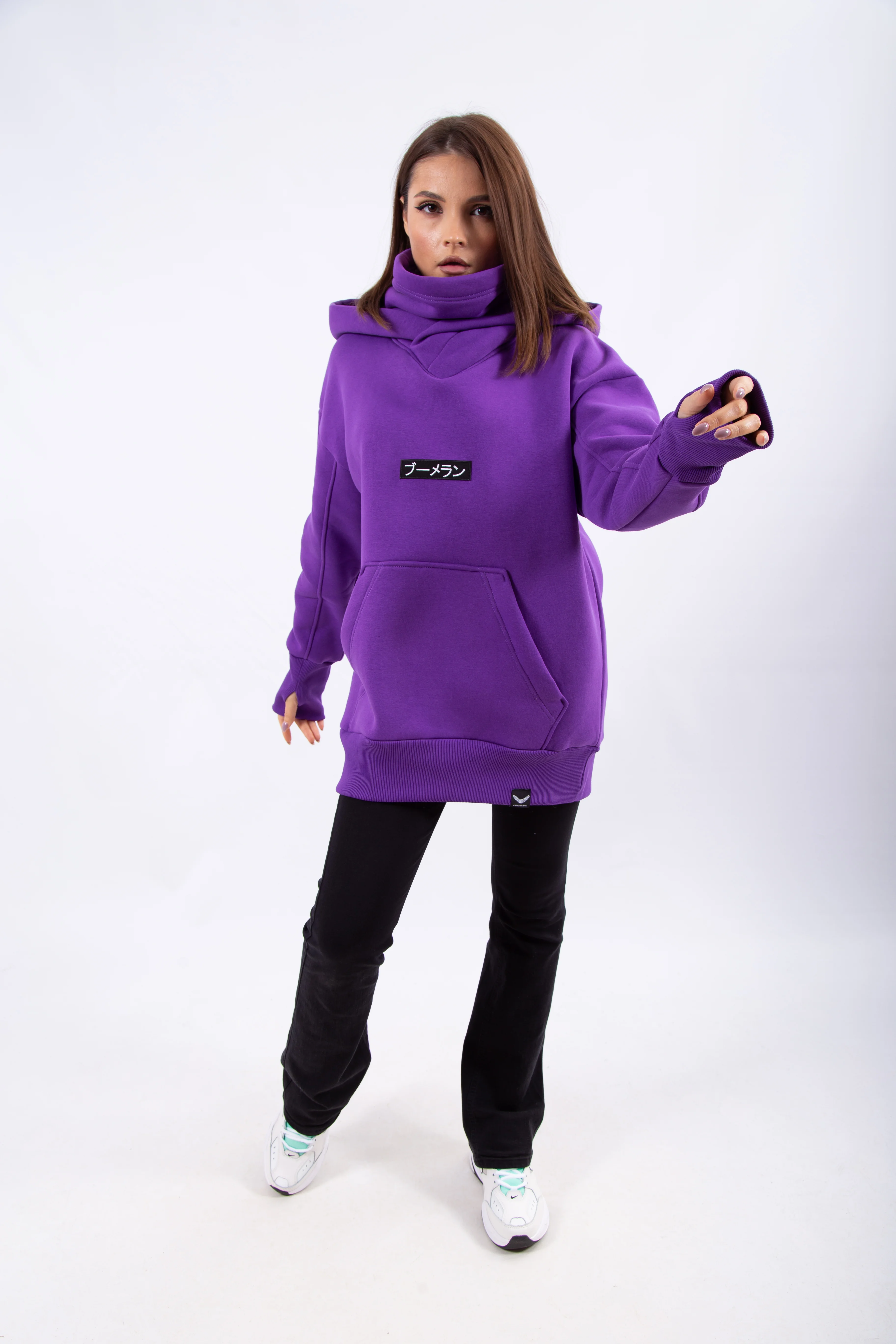 Худи BMGBRAND "Karasu" (Фиолетовый) 3-х Нитка Начес — фото 4