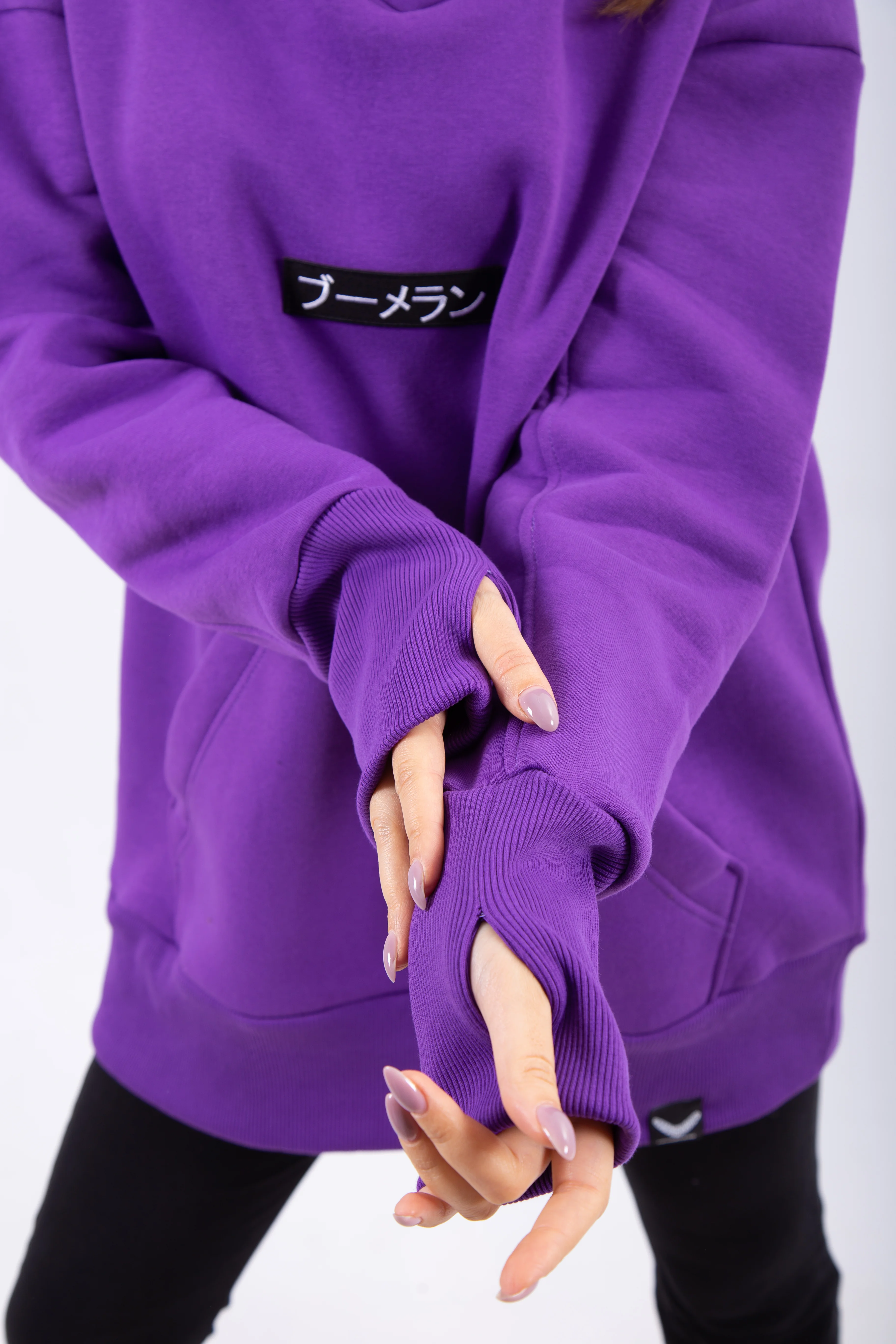 Худи BMGBRAND "Karasu" (Фиолетовый) 3-х Нитка Начес — фото 3