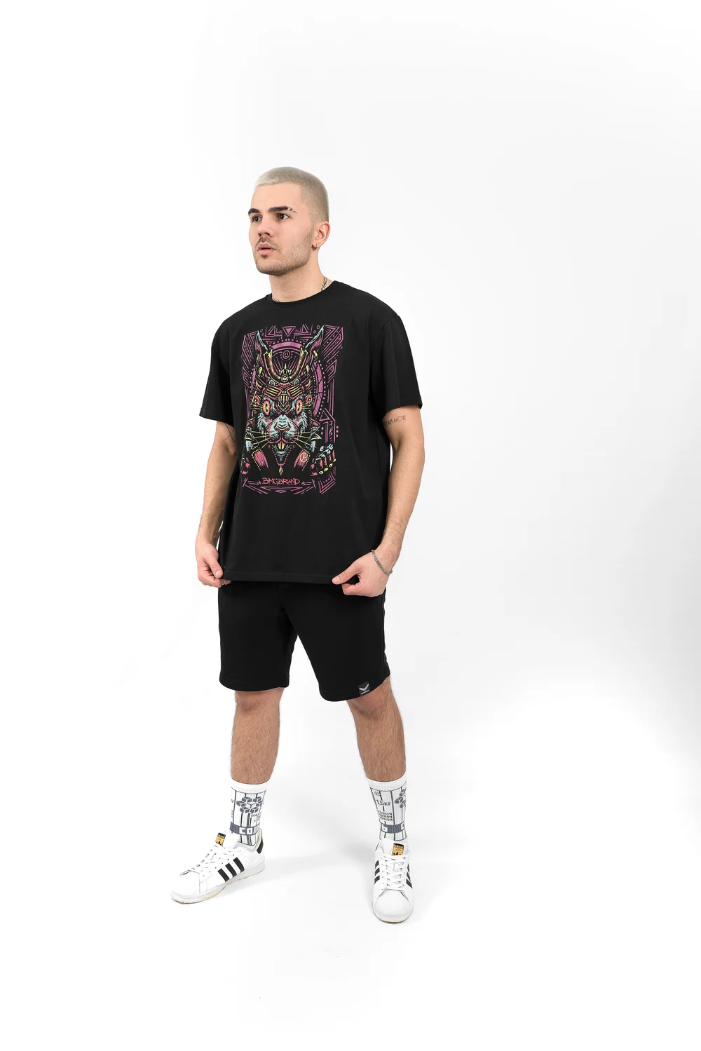 Футболка BMGBRAND (TS23)  "Cyber Hare" Черный — фото 2
