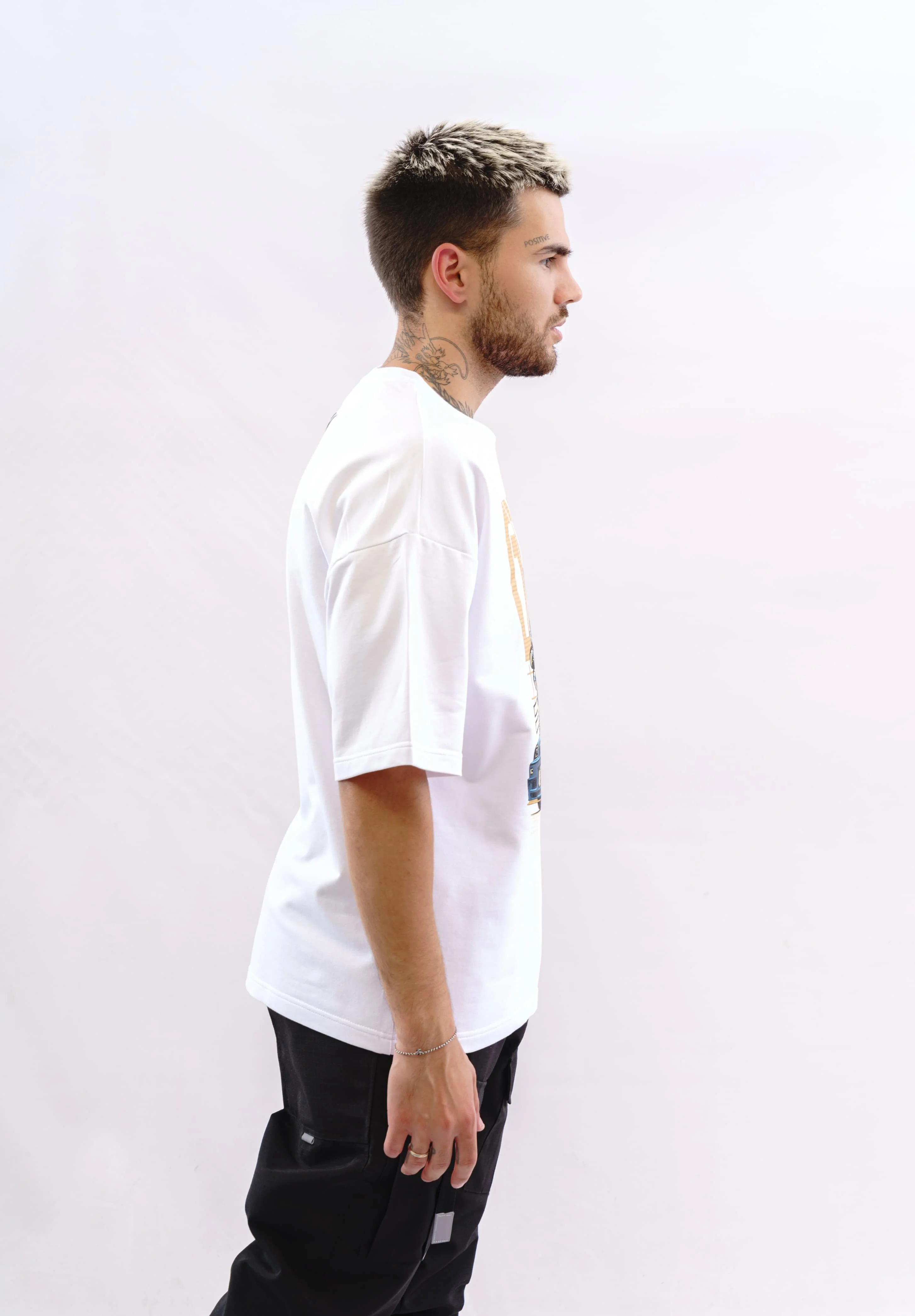 Футболка BMGBRAND (JDM (GTR 33)) Oversize 2-х нитка Белый (Годзила) — фото 2