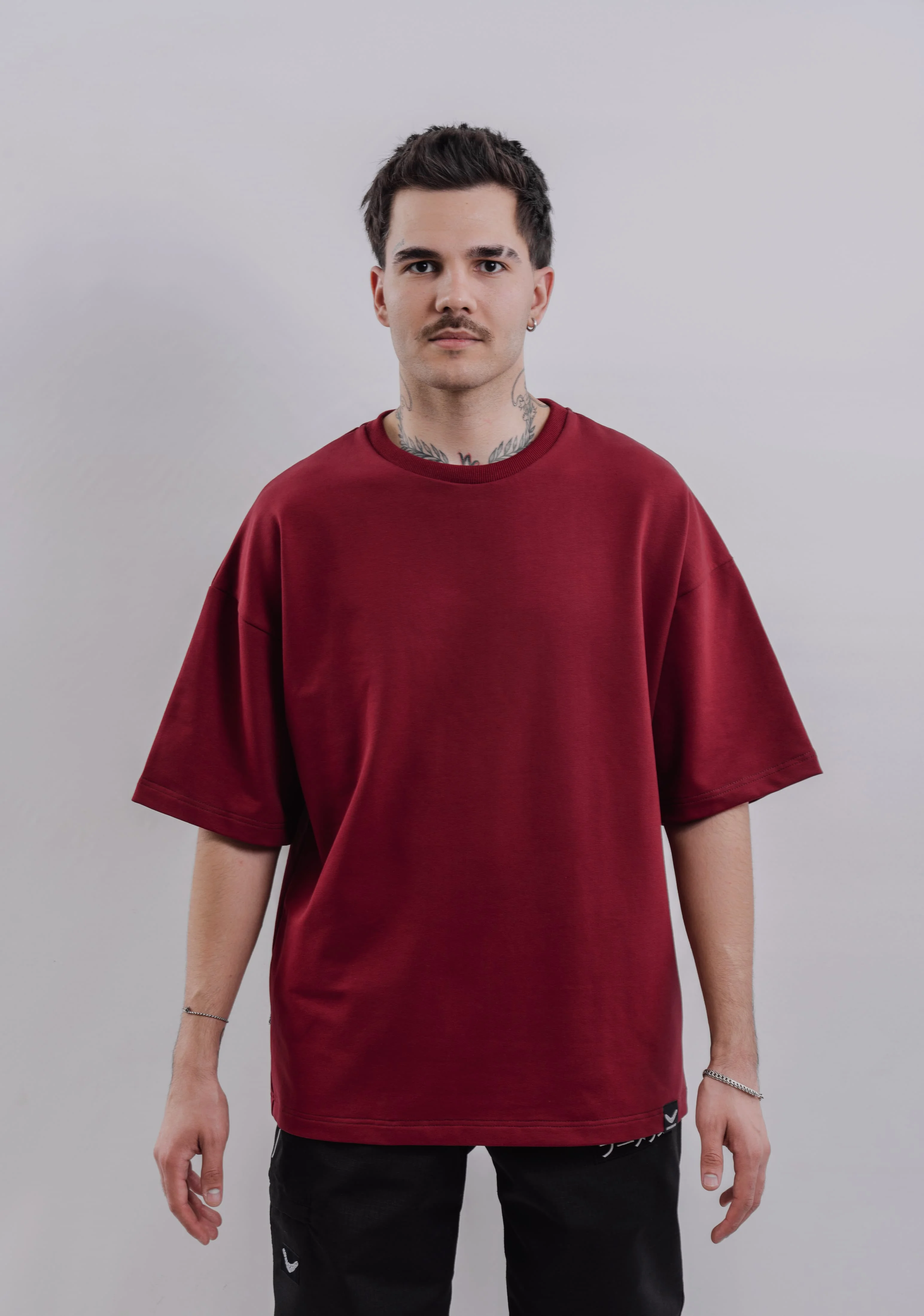 Футболка BMGBRAND (Oversize UR)  Бордовый — фото