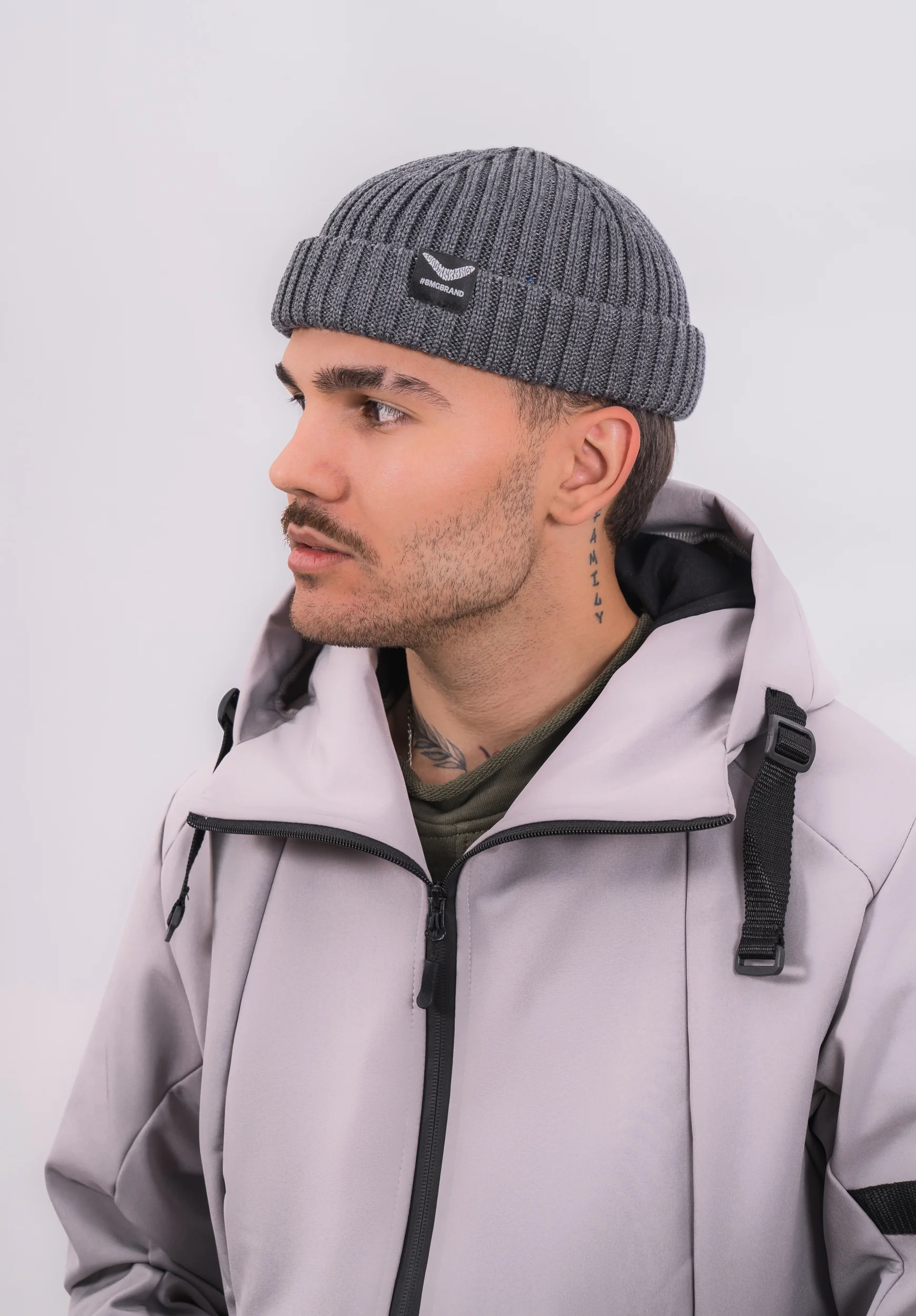 Шапка BMGBRAND_Бини_AW24 (Графитовый) — фото