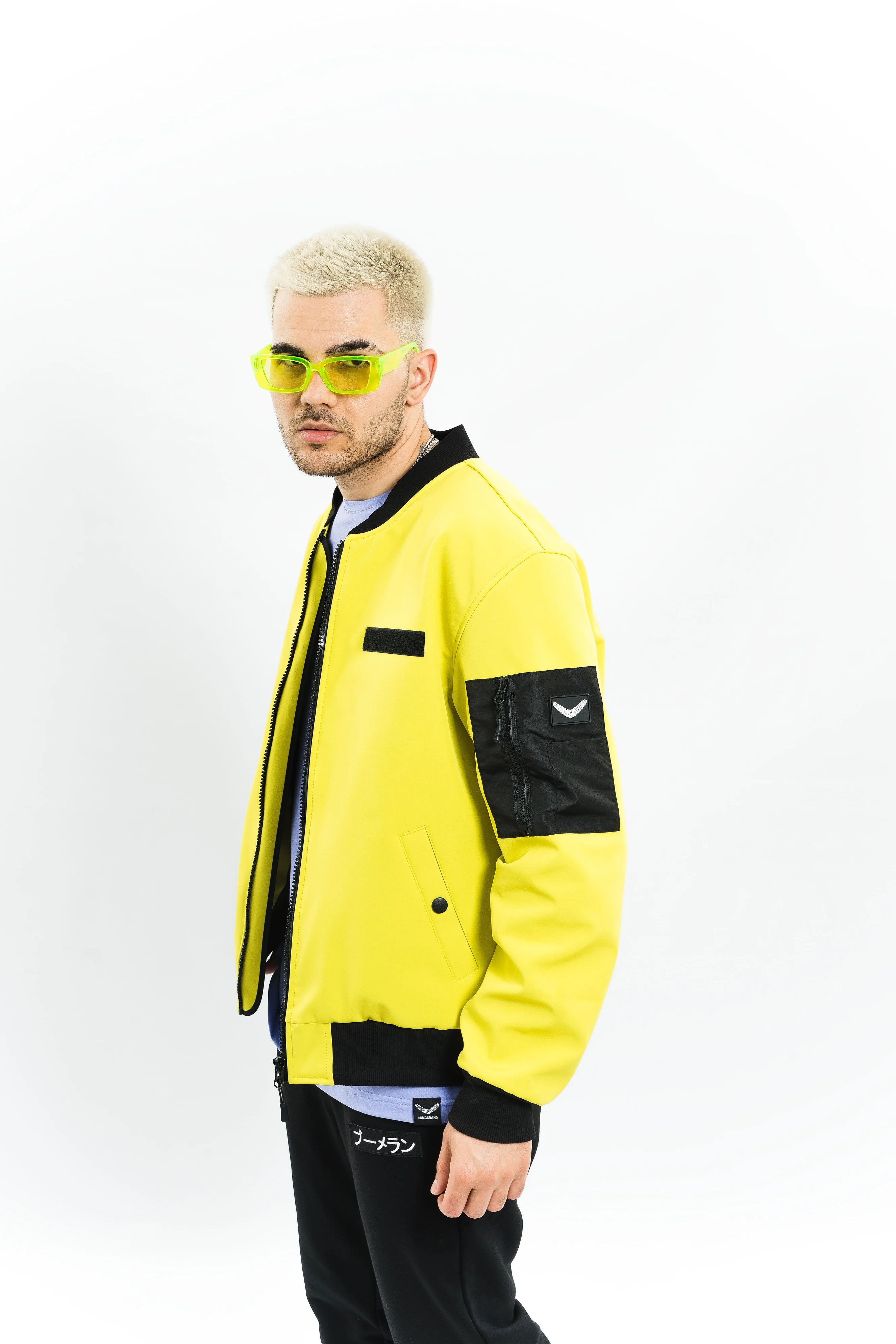Куртка Бомбер SoftShell SS/23 Pilot  (Желтый) — фото 3