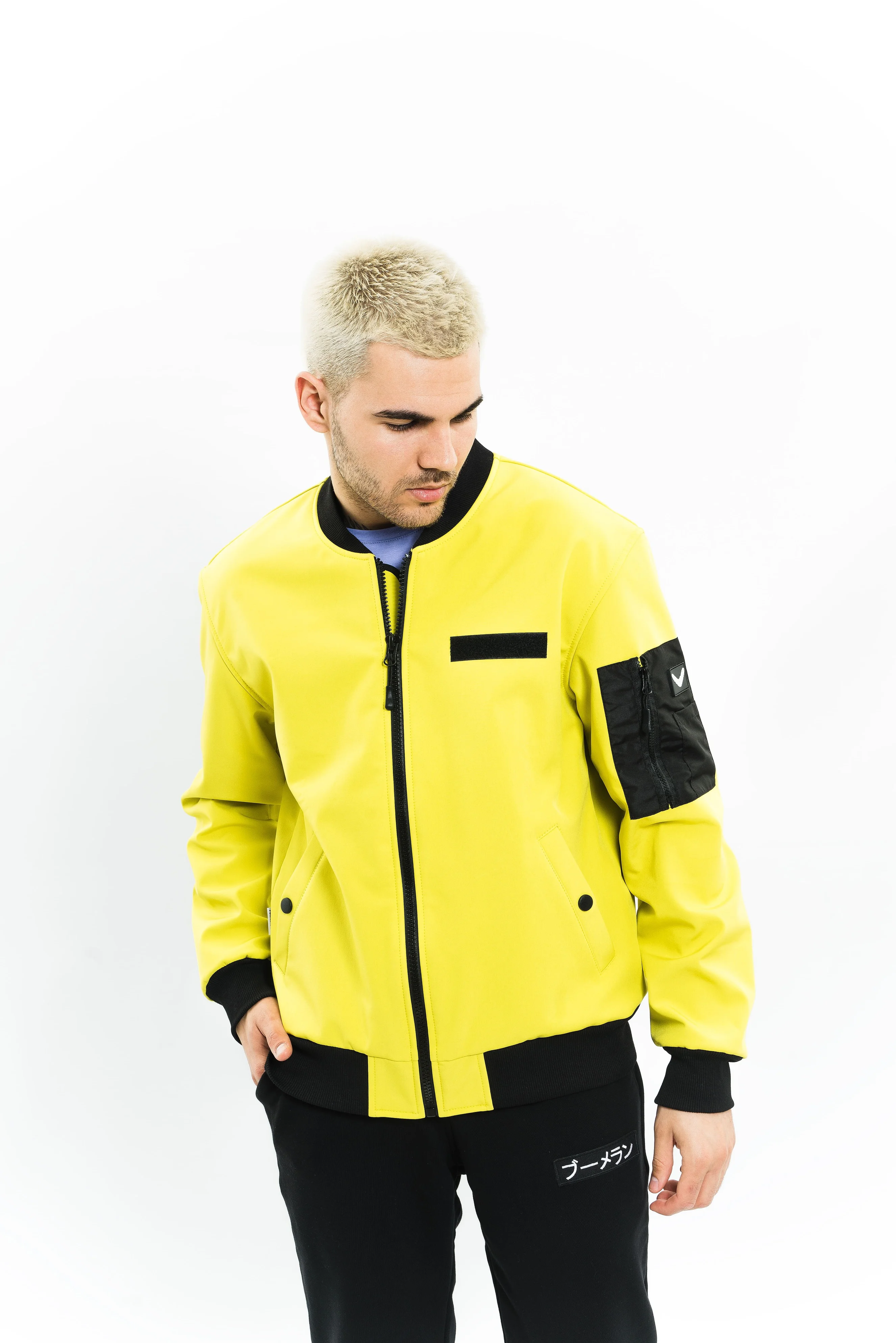 Куртка Бомбер SoftShell SS/23 Pilot  (Желтый) — фото 6