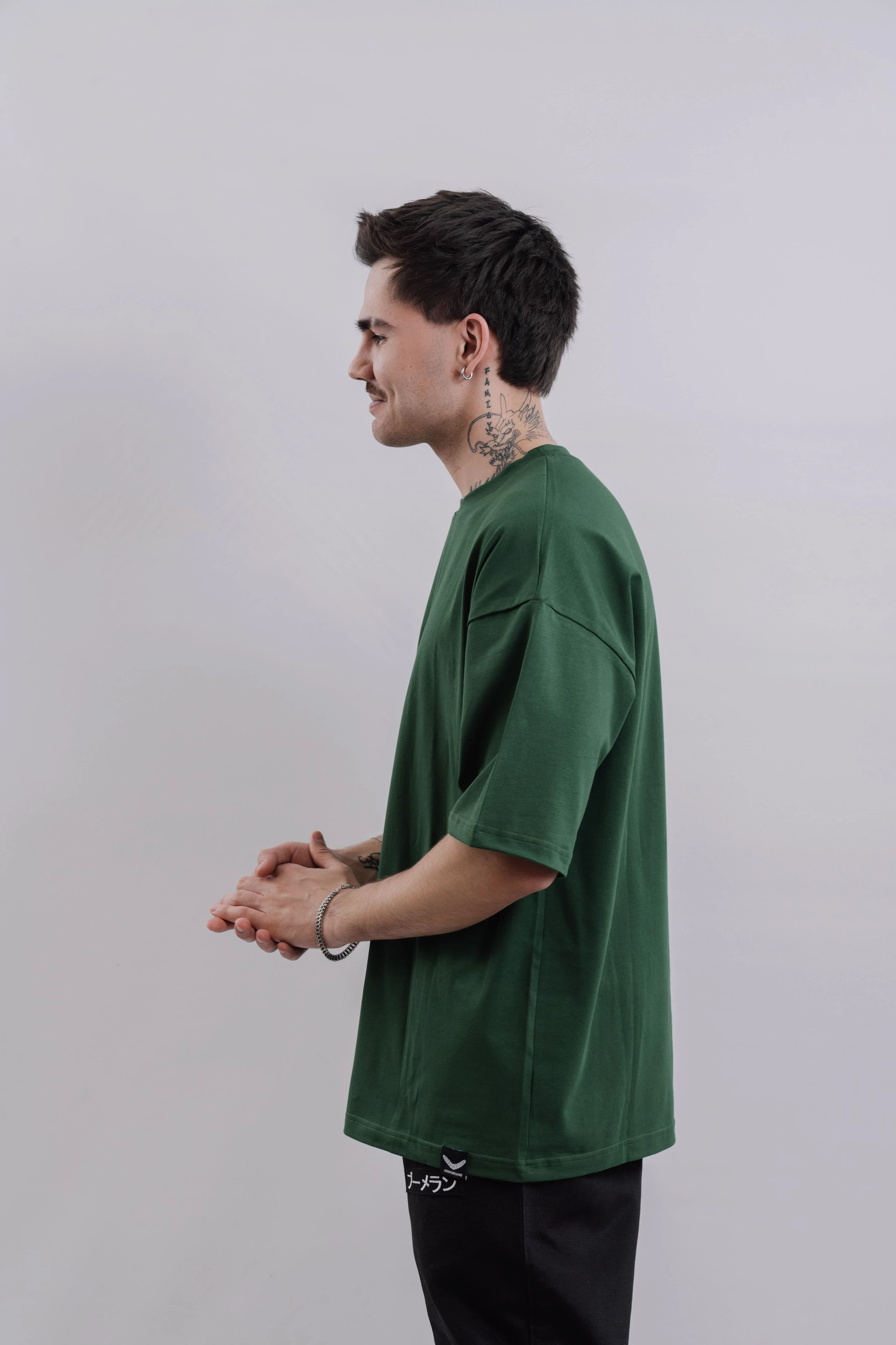 Футболка BMGBRAND (Oversize UR)  Зеленый — фото 4