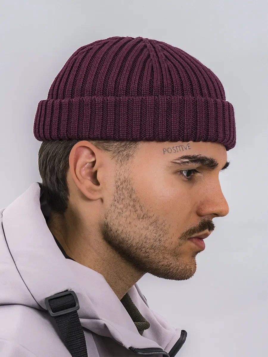 Шапка BMGBRAND_Бини_AW24 (Бордовый) — фото 3