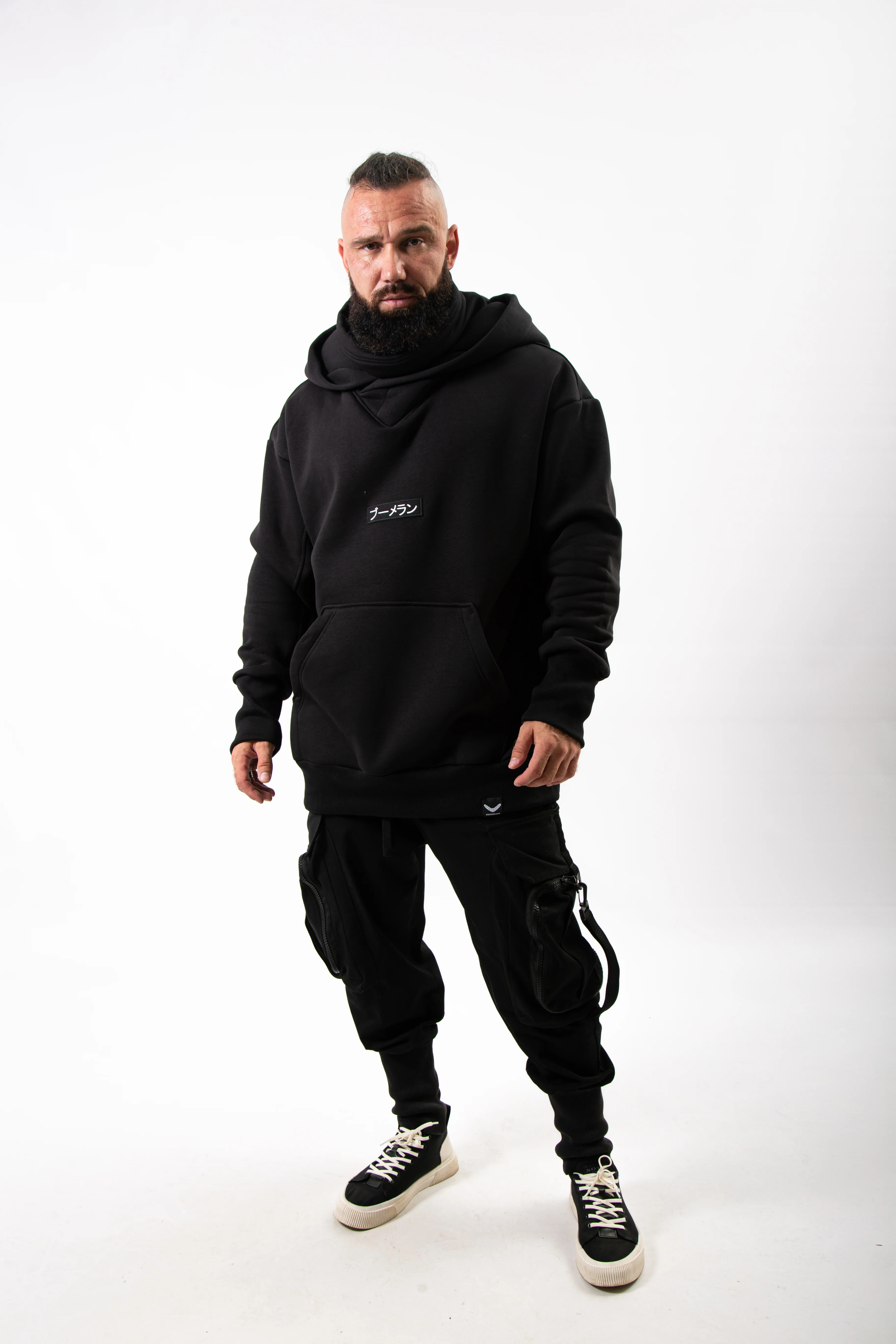 Худи BMGBRAND "Karasu" (Черный) 3-х Нитка Начес — фото 3