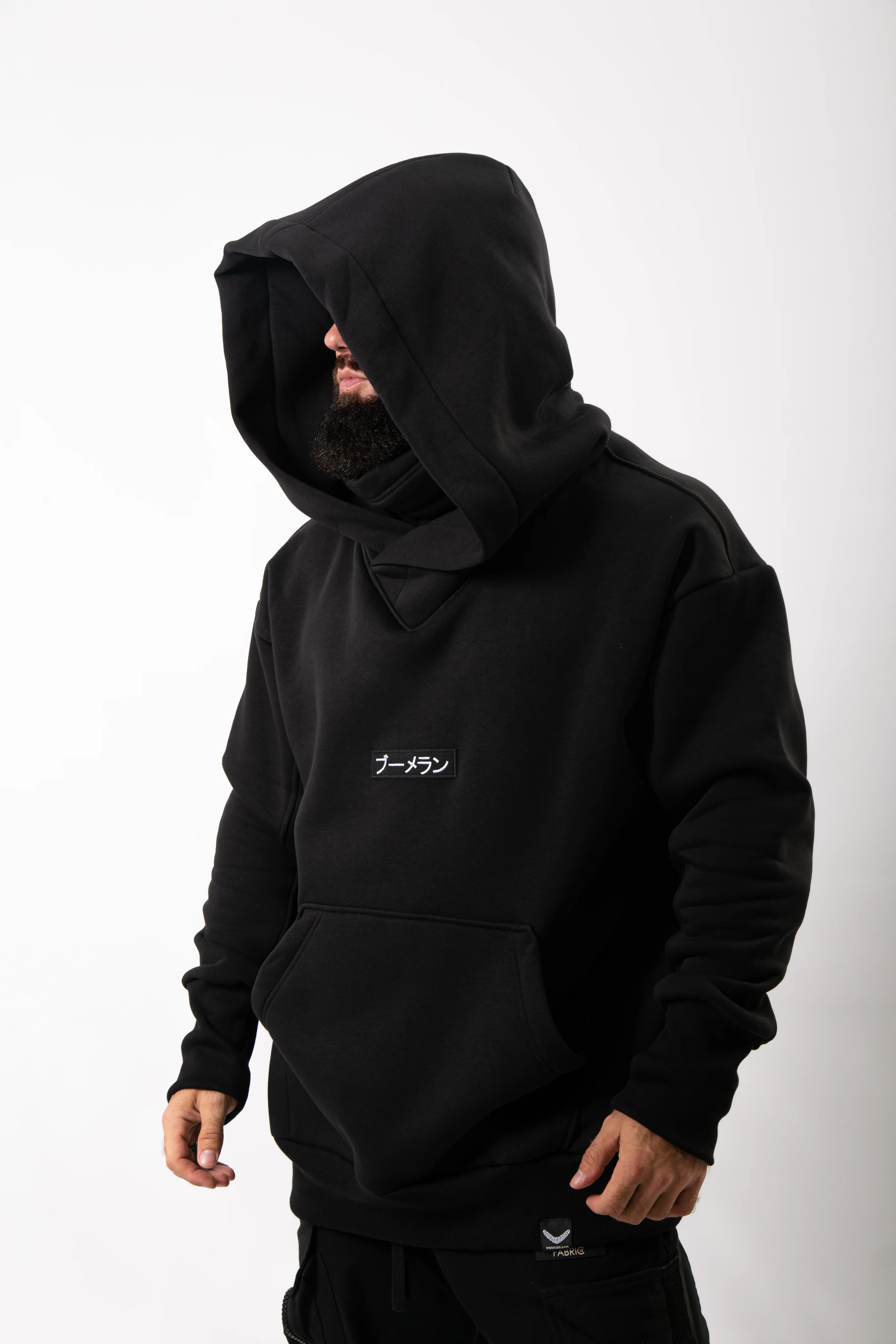 Худи BMGBRAND "Karasu" (Черный) 3-х Нитка Начес — фото