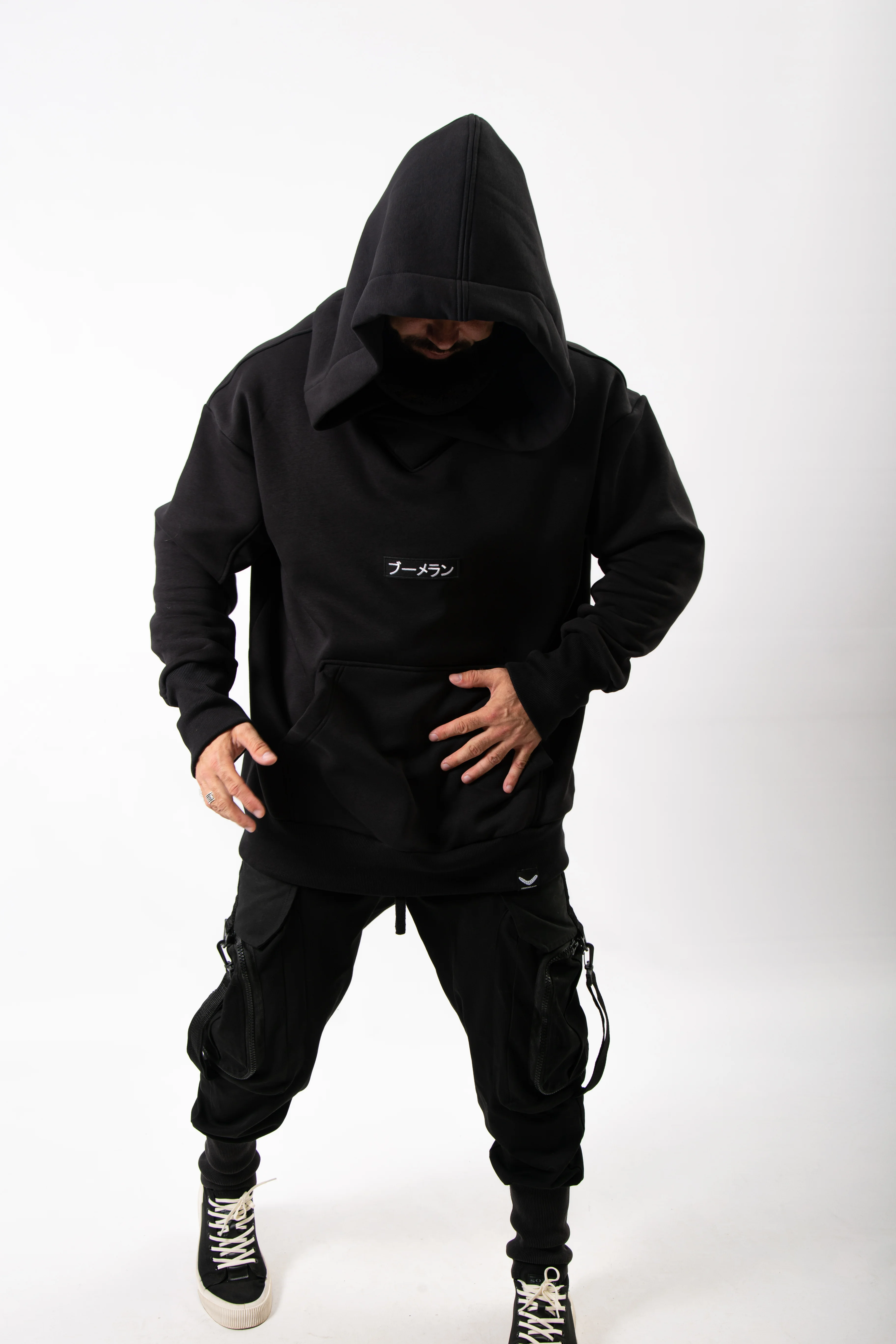 Худи BMGBRAND "Karasu" (Черный) 3-х Нитка Начес — фото 6
