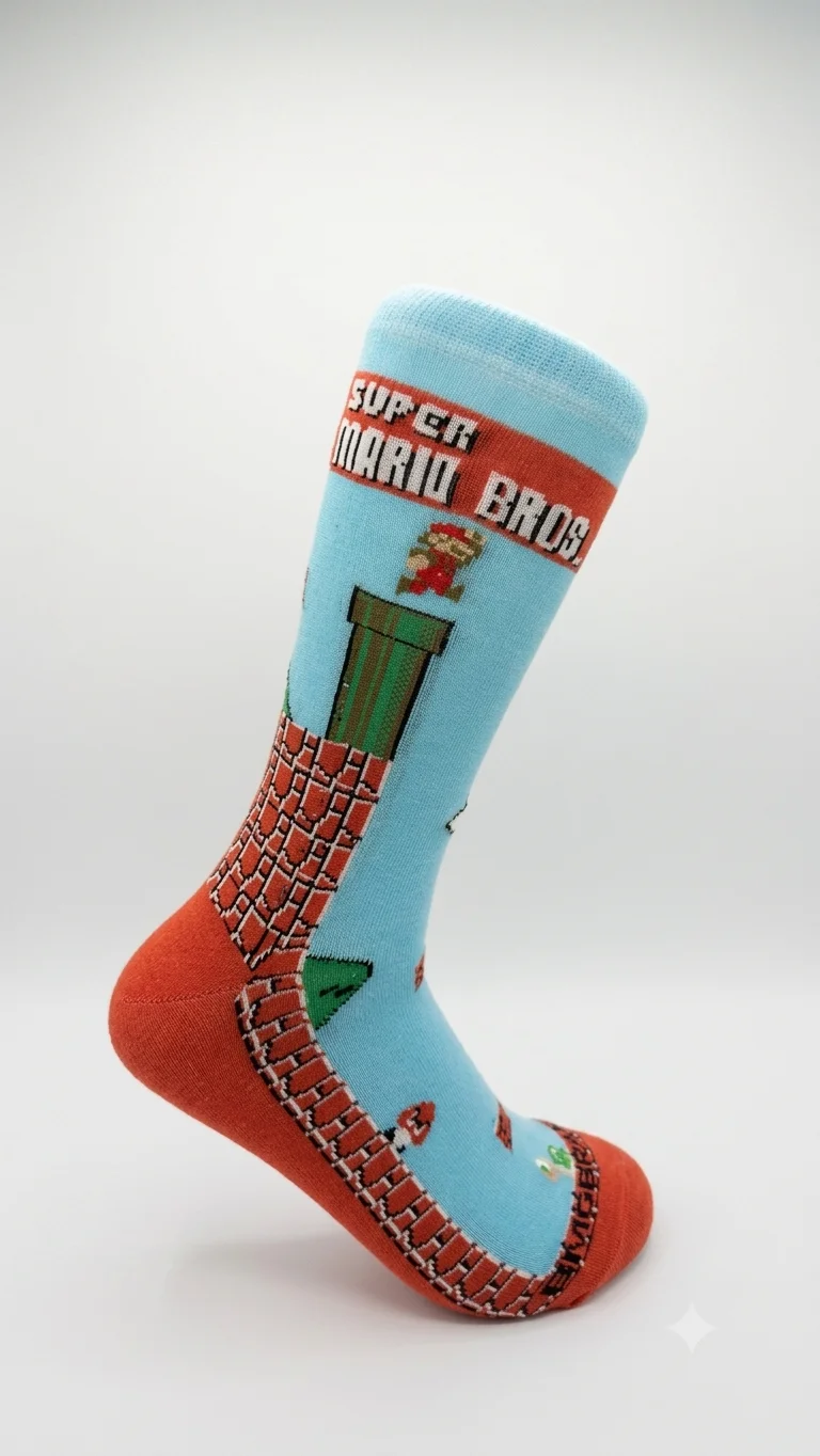Носки (Super Mario Bros. N203) Голубой 40-45 — фото 2