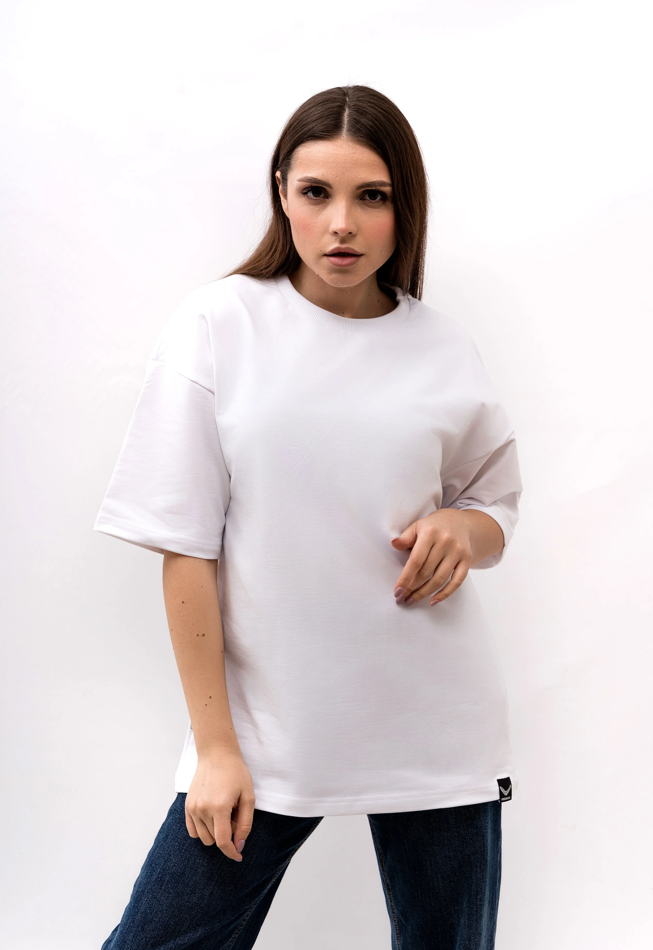 Футболка BMGBRAND (Oversize UR) 2-х нитка Белый — фото 2
