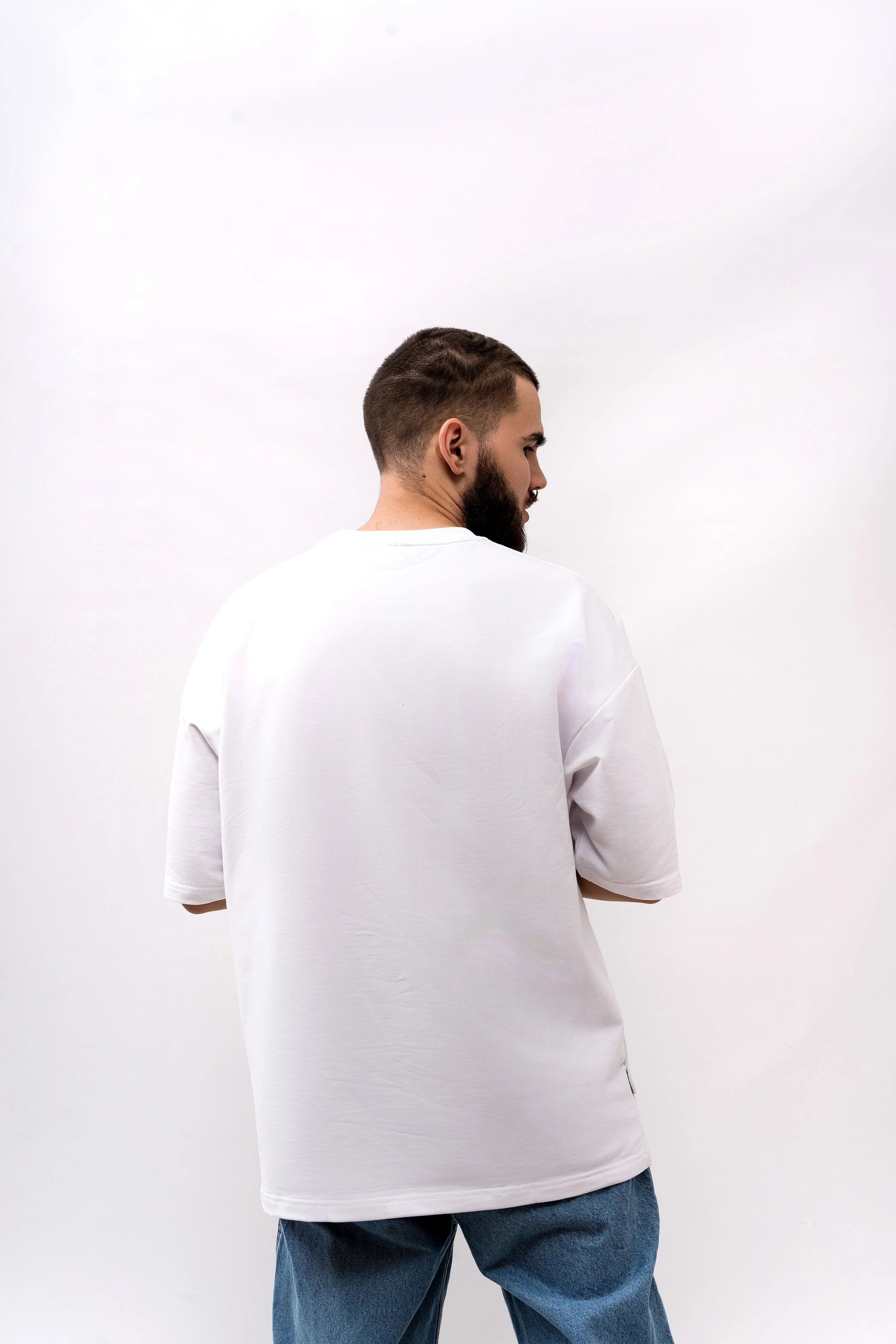 Футболка BMGBRAND (Oversize UR) 2-х нитка Белый — фото 6
