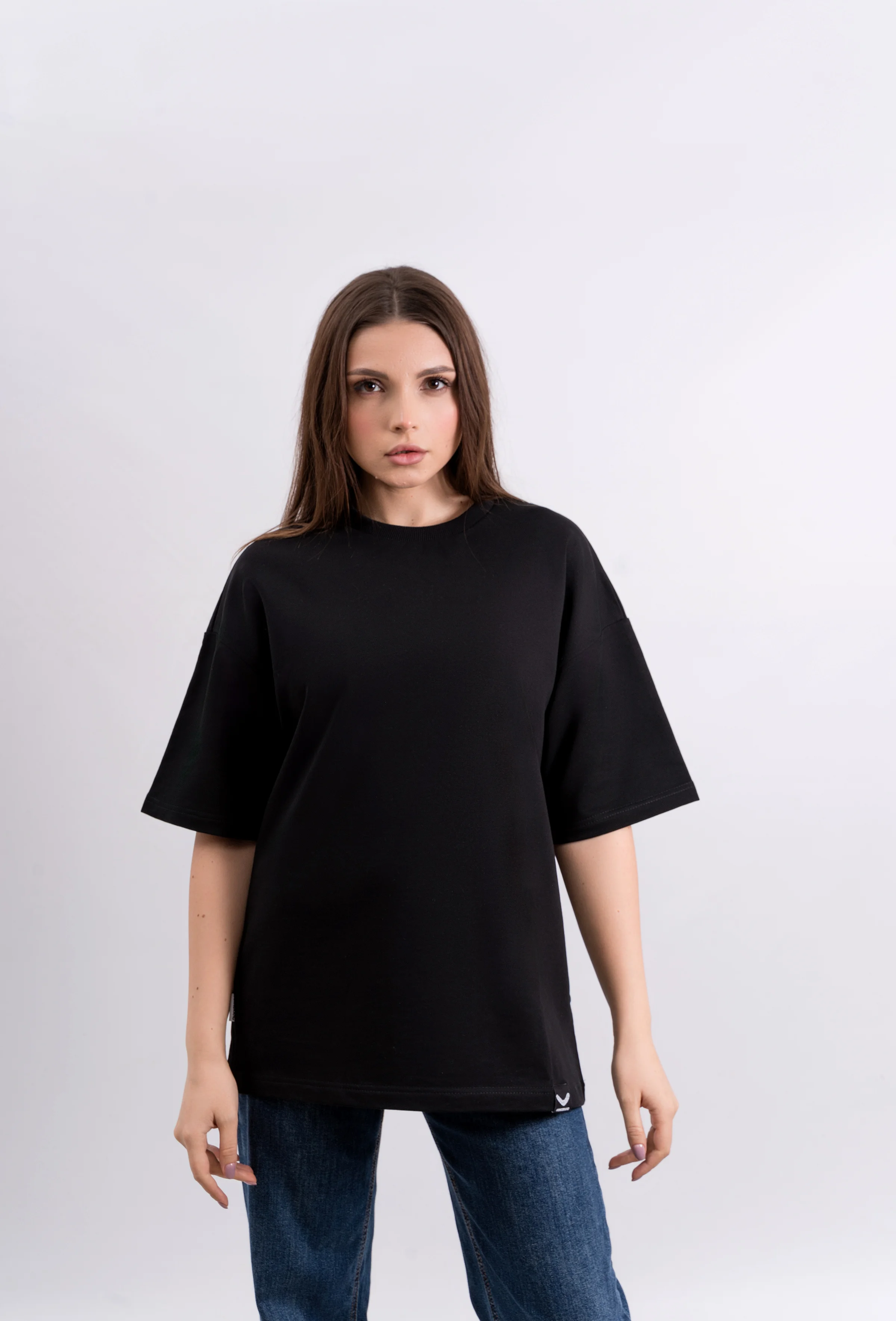 Футболка BMGBRAND (Oversize UR) 2-х нитка Черная — фото 3