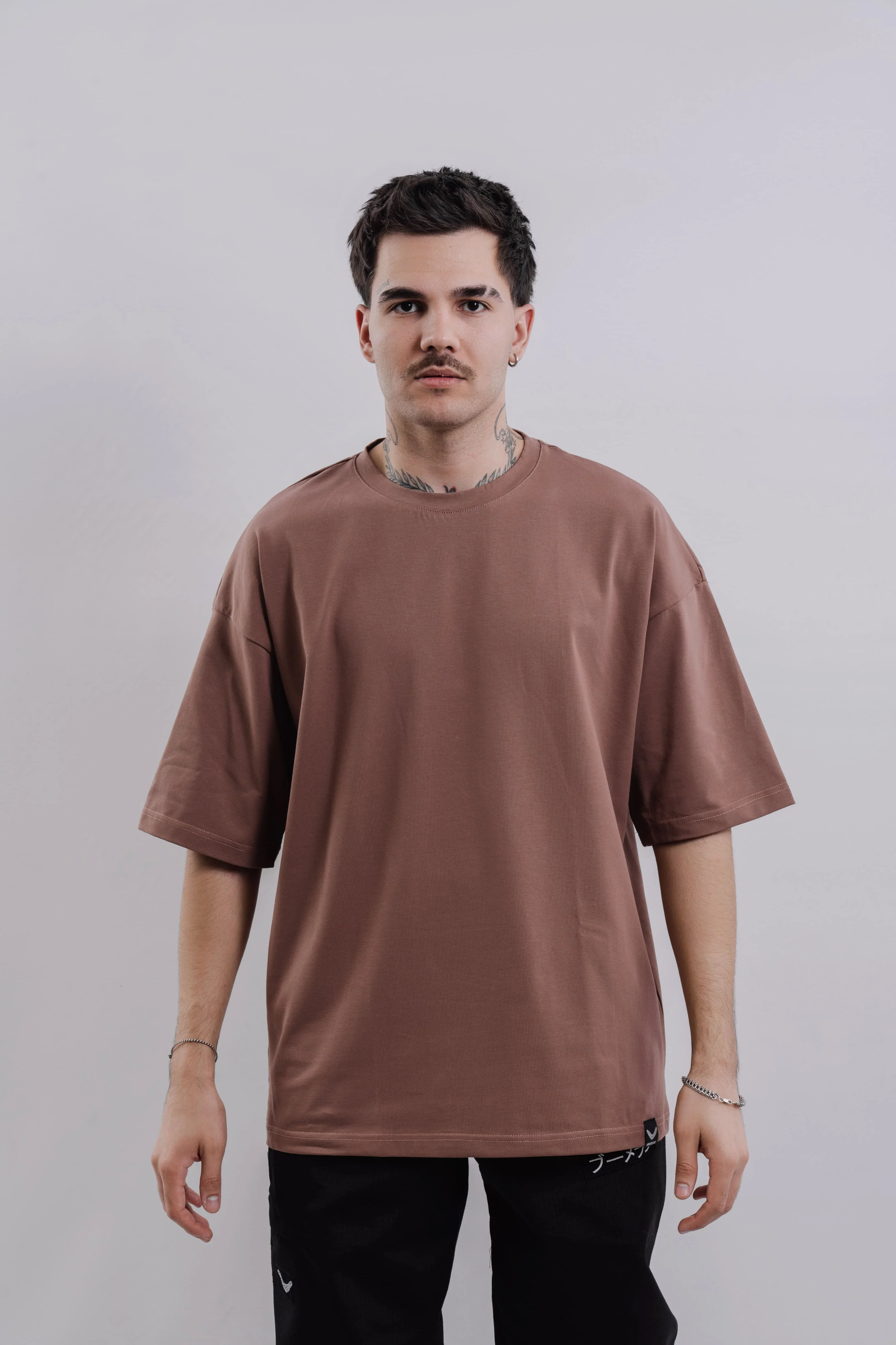 Футболка BMGBRAND (Oversize UR) Какао — фото