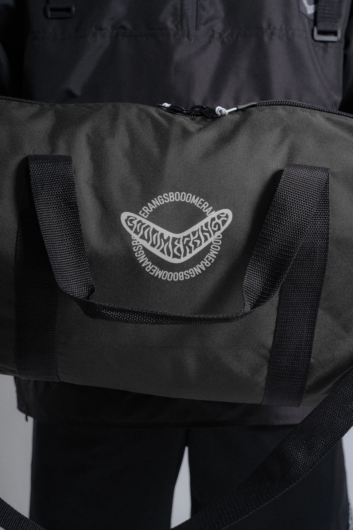 Cумка-Бочка BMGBRAND (45х25х25) 215гр/м2 Оксфорд 600D Т.Серый — фото 2