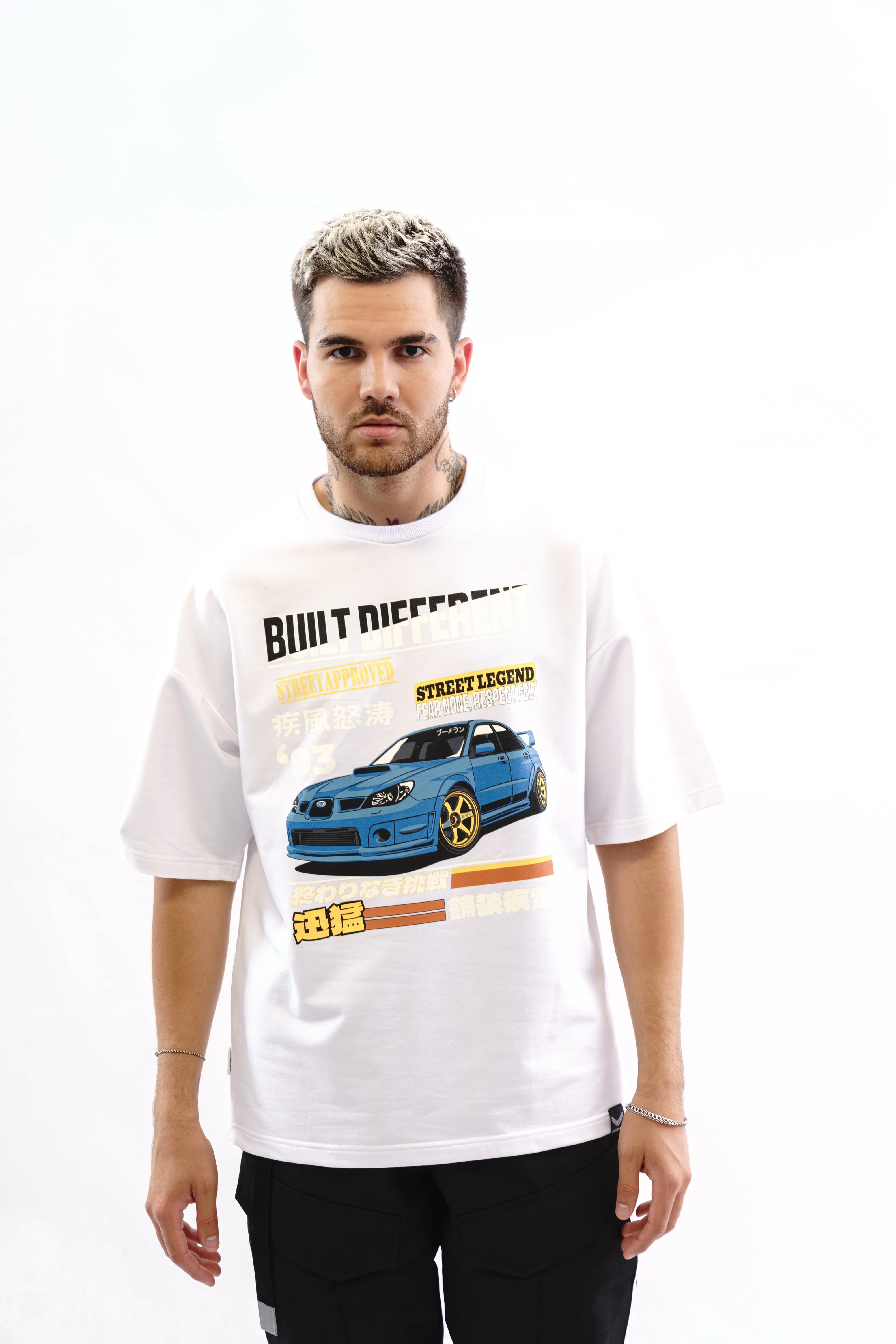 Футболка BMGBRAND (JDM (Subaru)) Oversize 2-х нитка Белый — фото