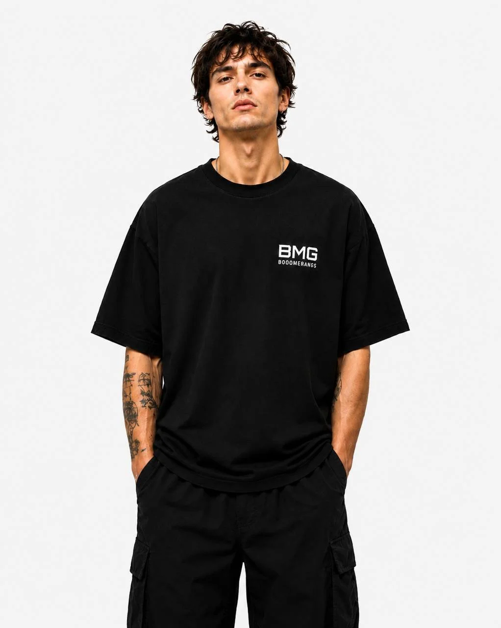 Мужская футболка оверсайз с принтом HERO TEE 01 — фото 2