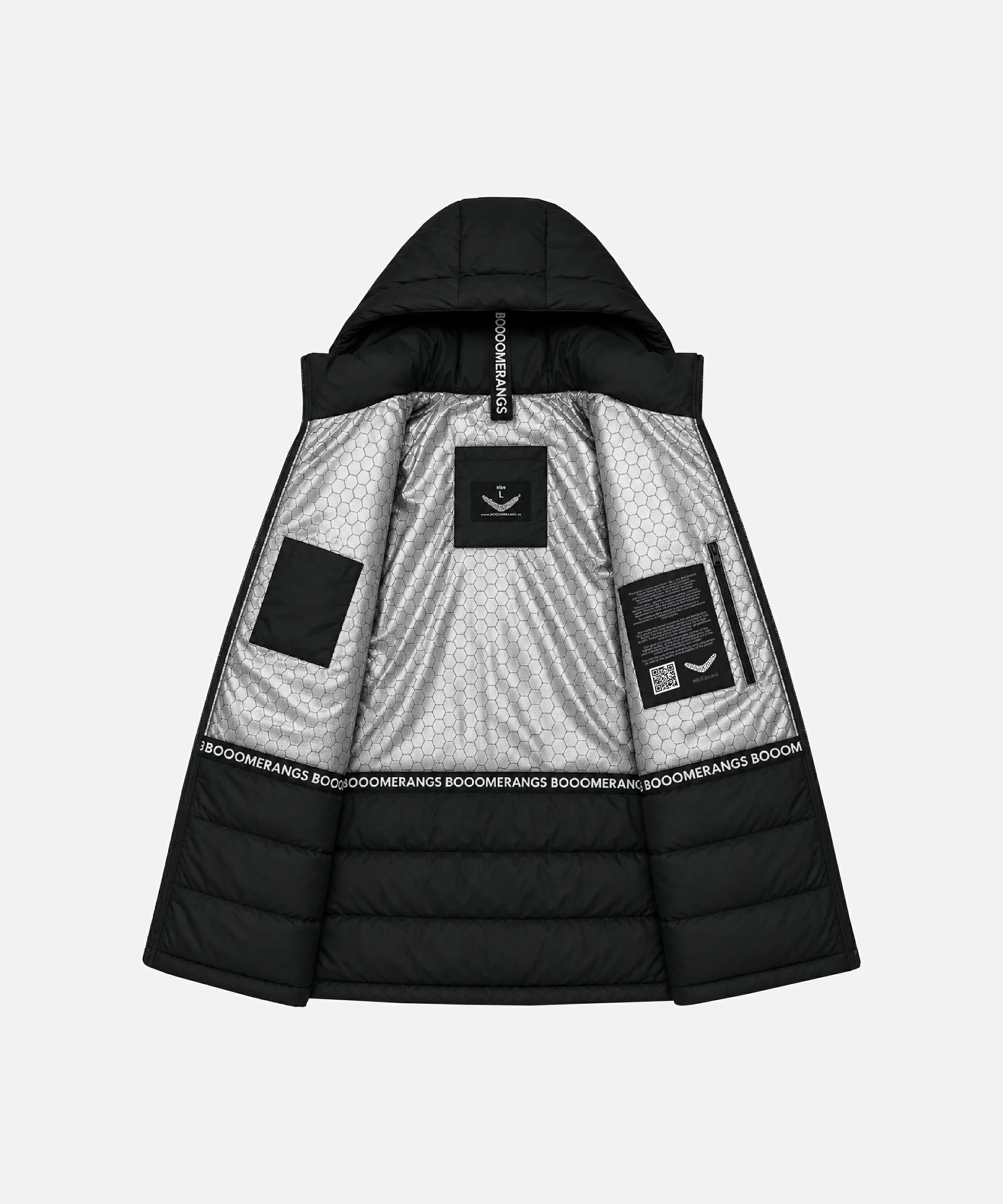 Куртка зимняя мужская  «Cosmonaut Long»   (Черная) — фото 2