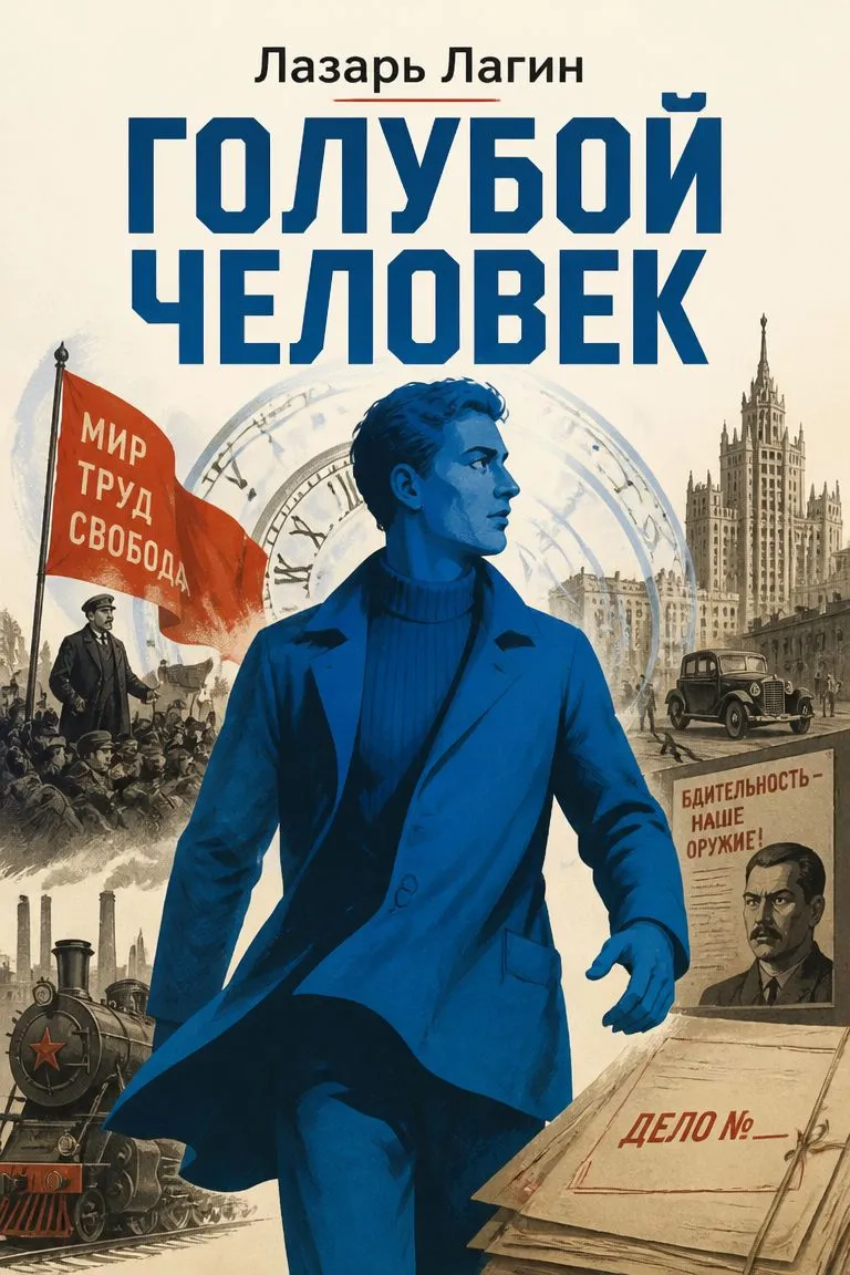 Голубой человек — обложка книги