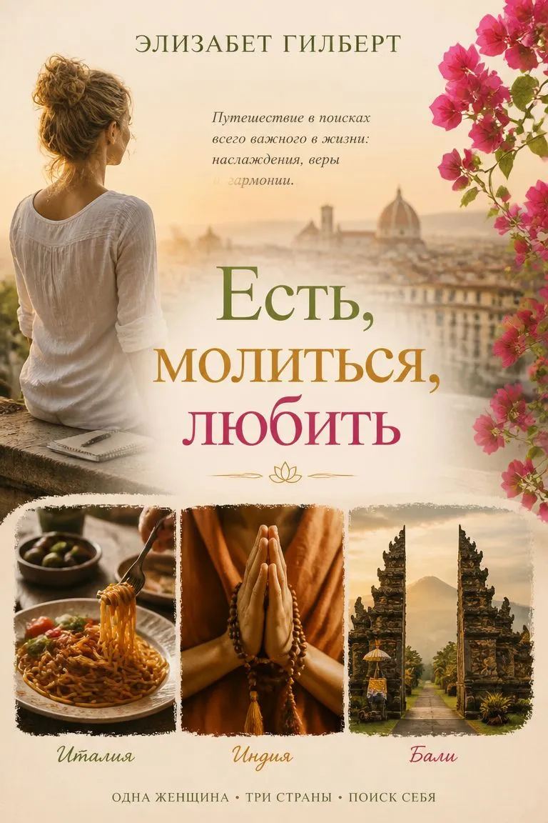 Есть, молиться, любить — обложка книги