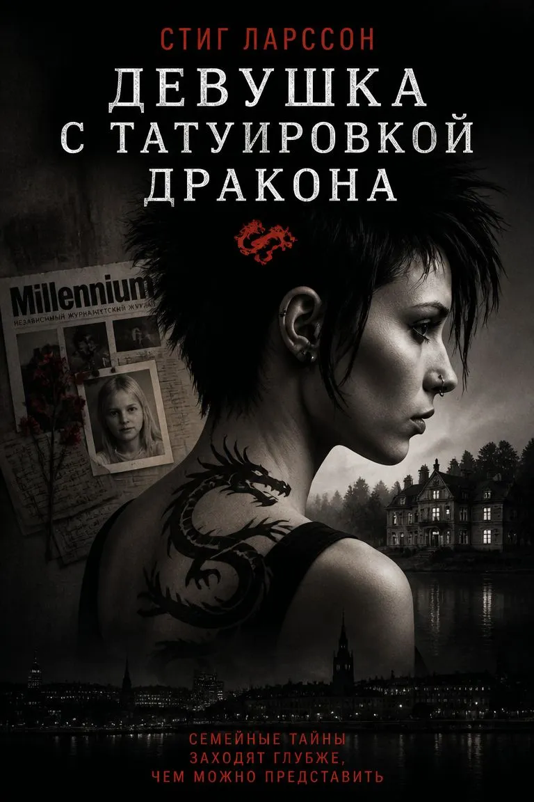 Девушка с татуировкой дракона — обложка книги
