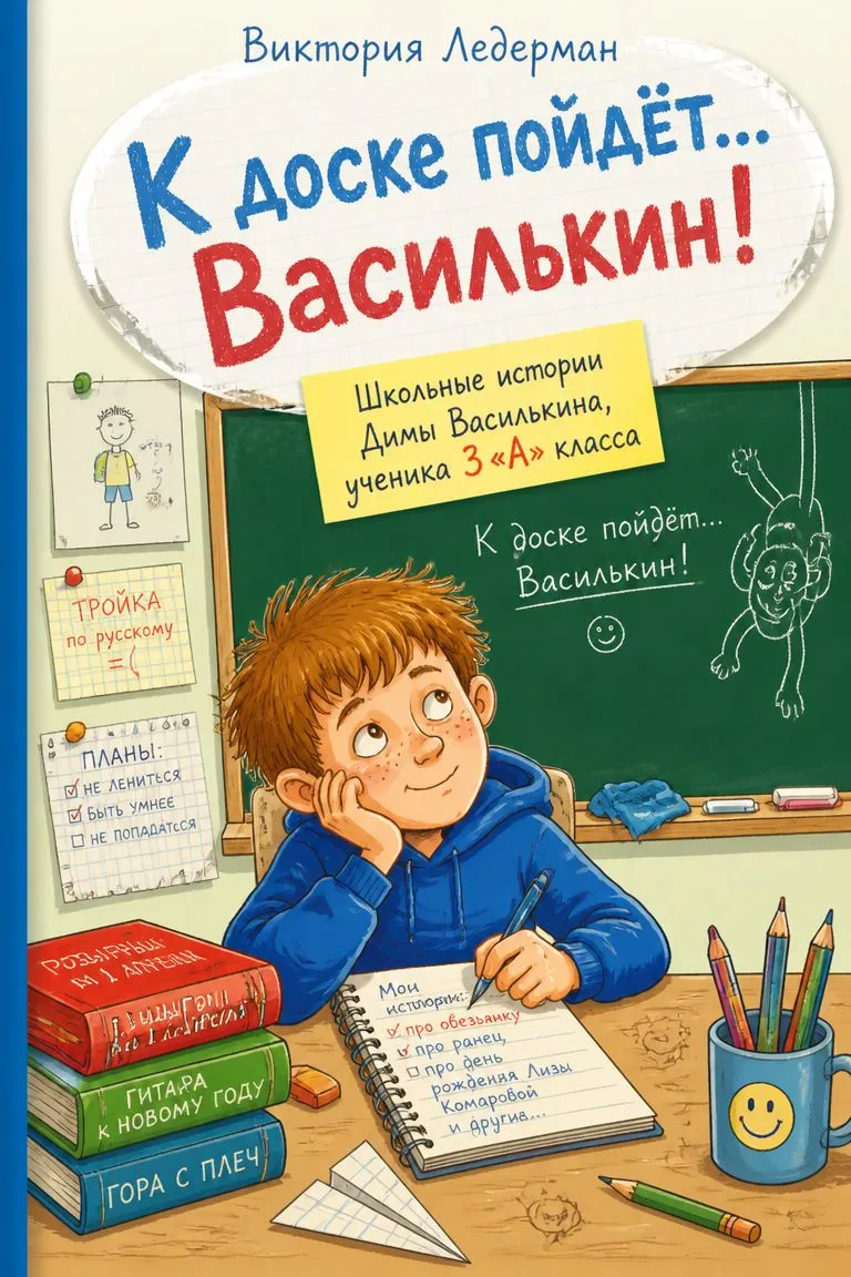 К доске пойдёт… Василькин! Школьные истории Димы Василькина, ученика 3 «А» класса — обложка книги