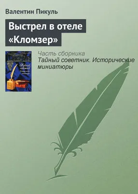 Выстрел в отеле «Кломзер» — обложка книги