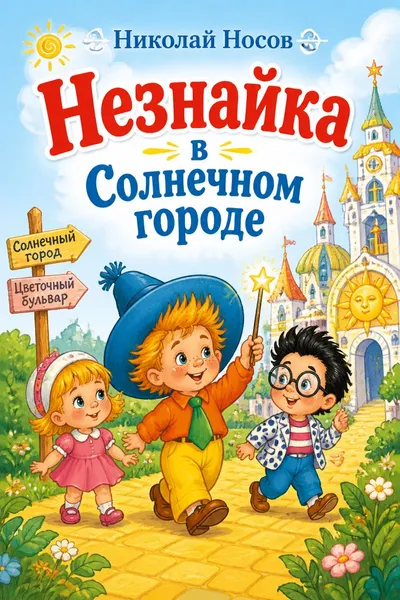 Незнайка в Солнечном городе — обложка книги