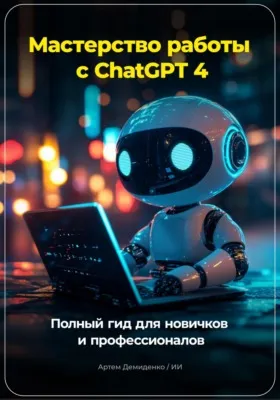 Мастерство работы с ChatGPT 4: Полный гид для новичков и профессионалов — обложка книги