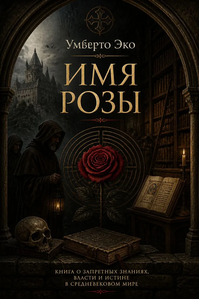 Имя розы — обложка книги